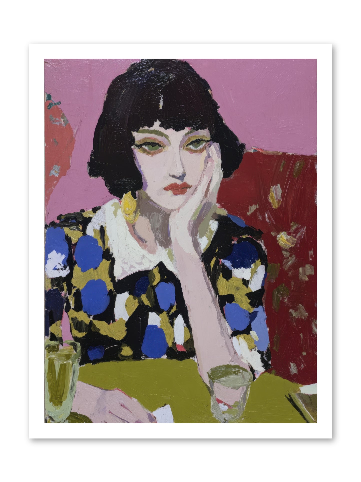 She Reconsidered -- Loose Canvas Print 18x24