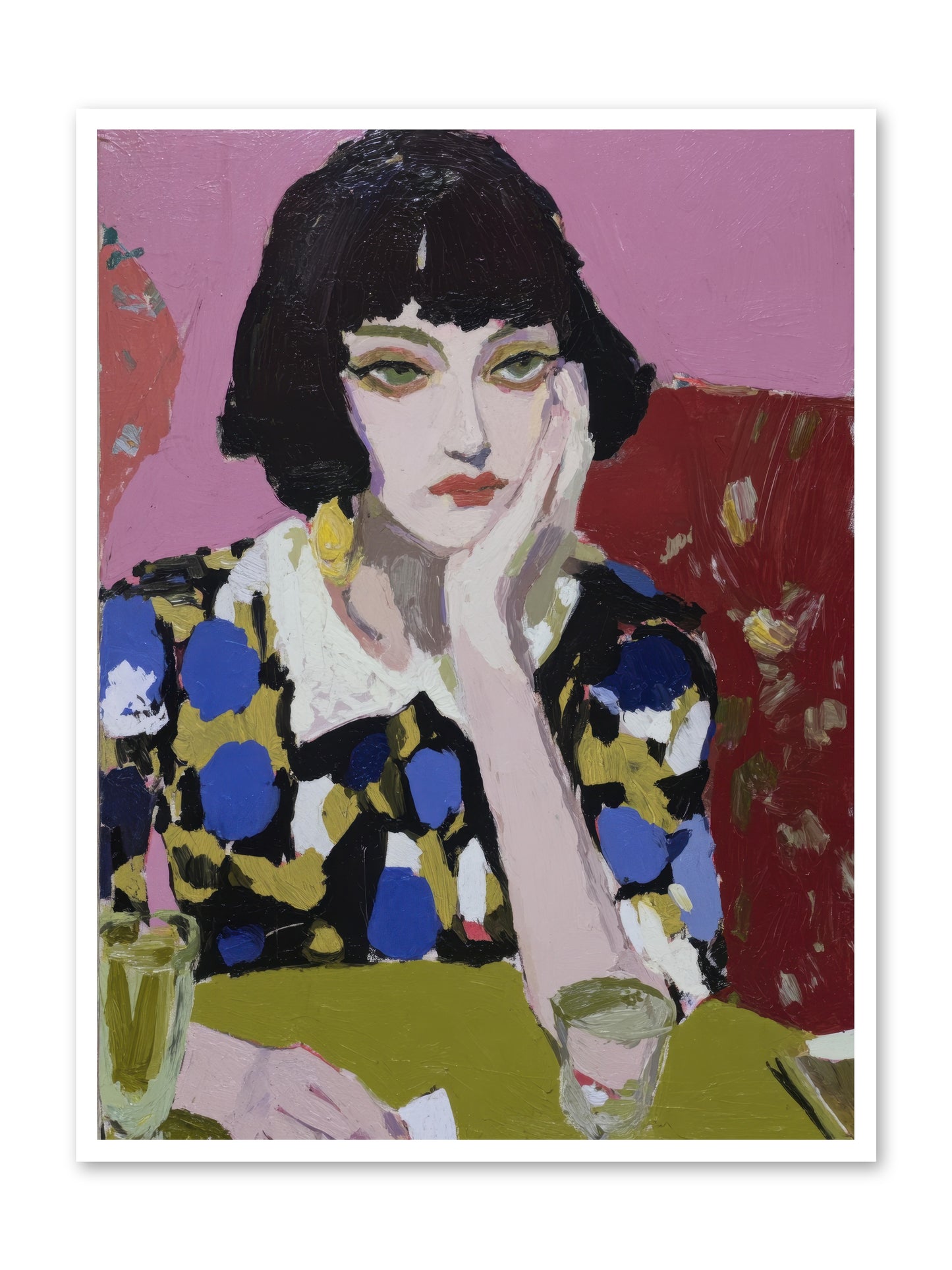 She Reconsidered -- Loose Canvas Print 36x48