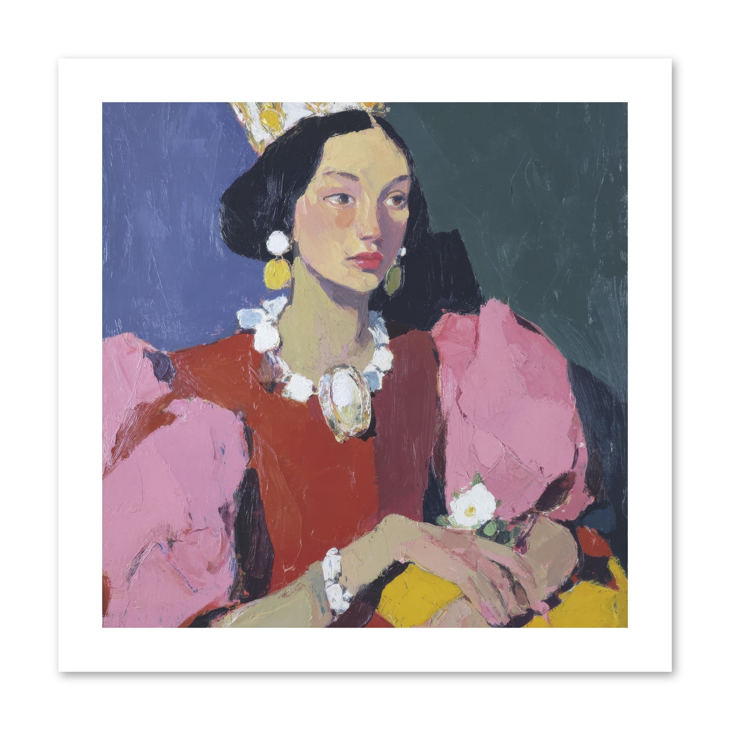 She Stood Apart -- Loose Canvas Print 12x12
