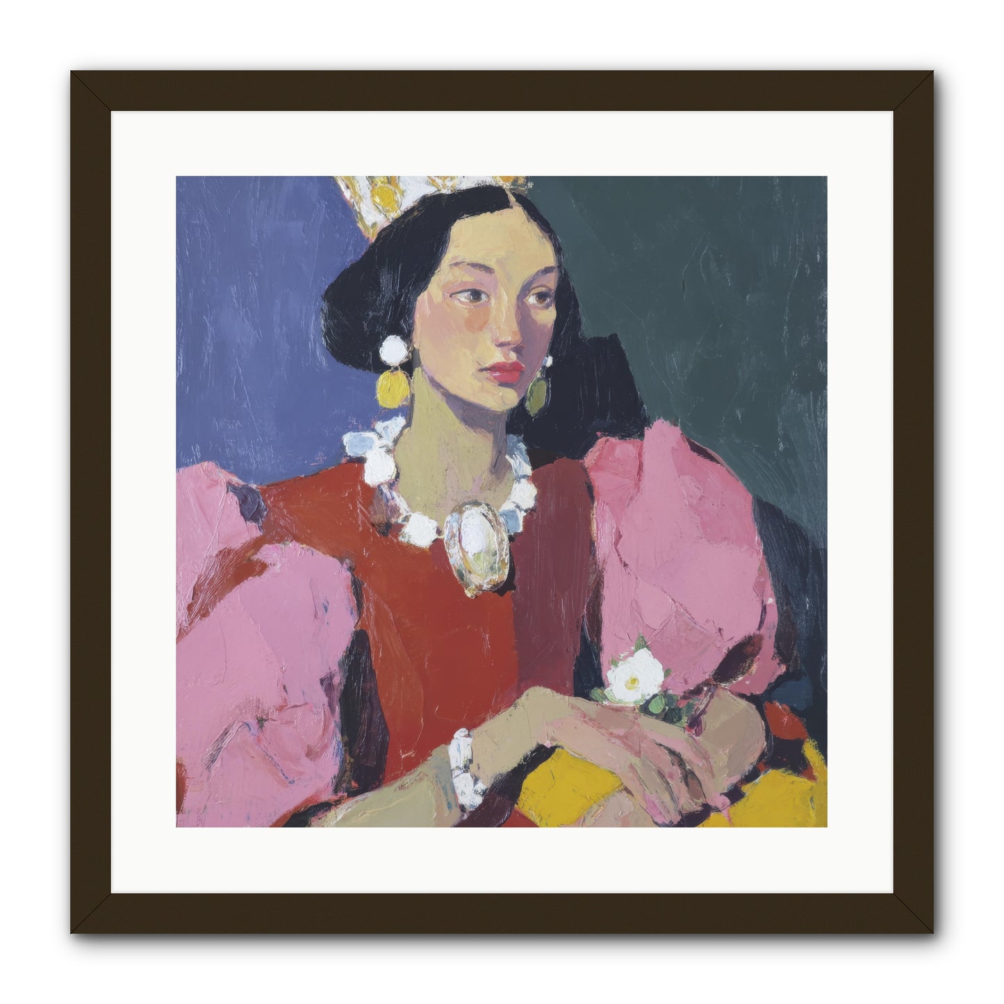 She Stood Apart -- Framed Print - Black 20x20