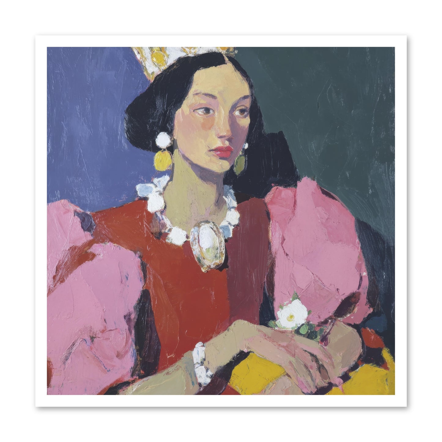 She Stood Apart -- Loose Canvas Print 30x30