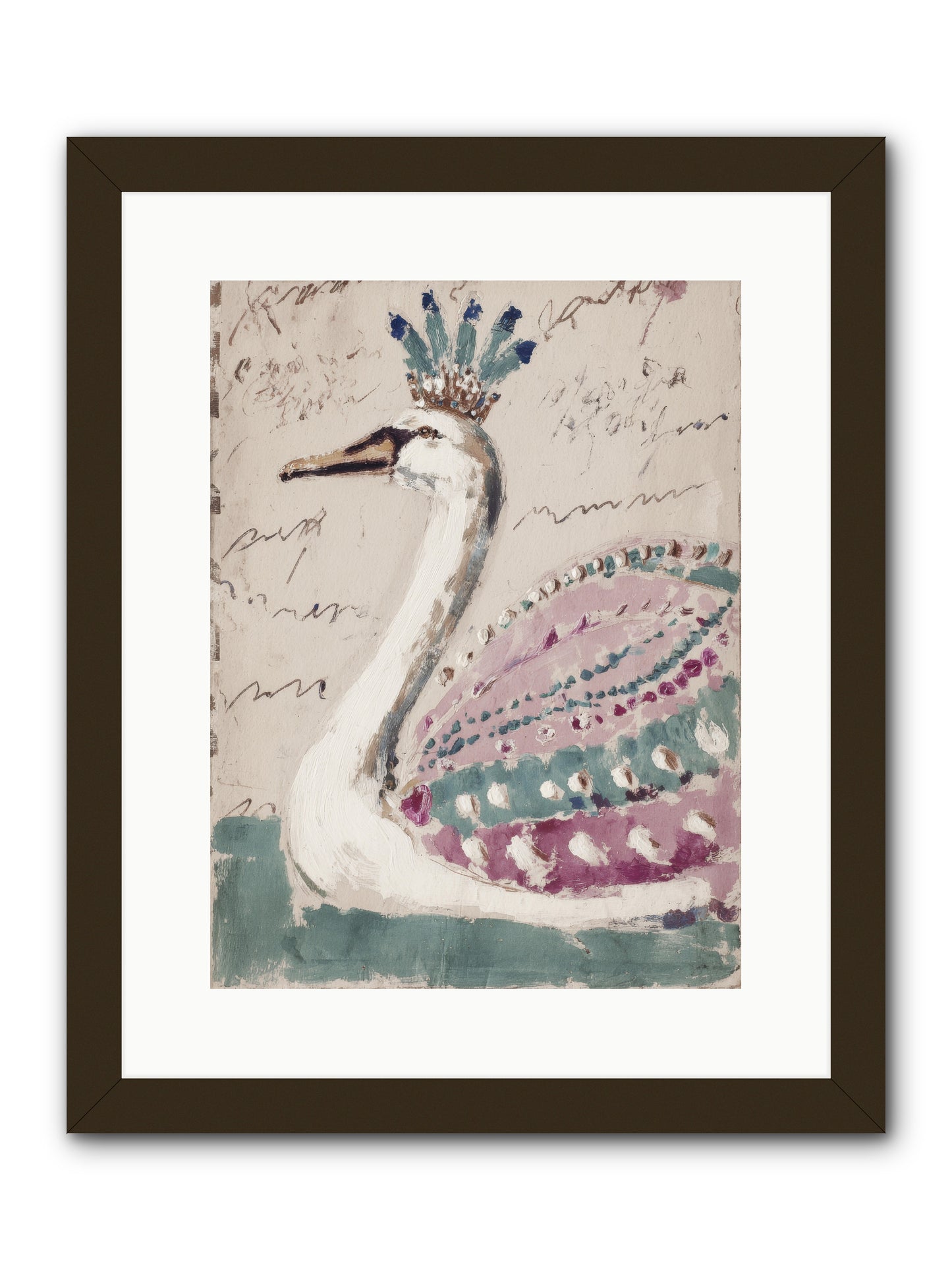 She Suddenly Remembered -- Framed Print - Black 12x16