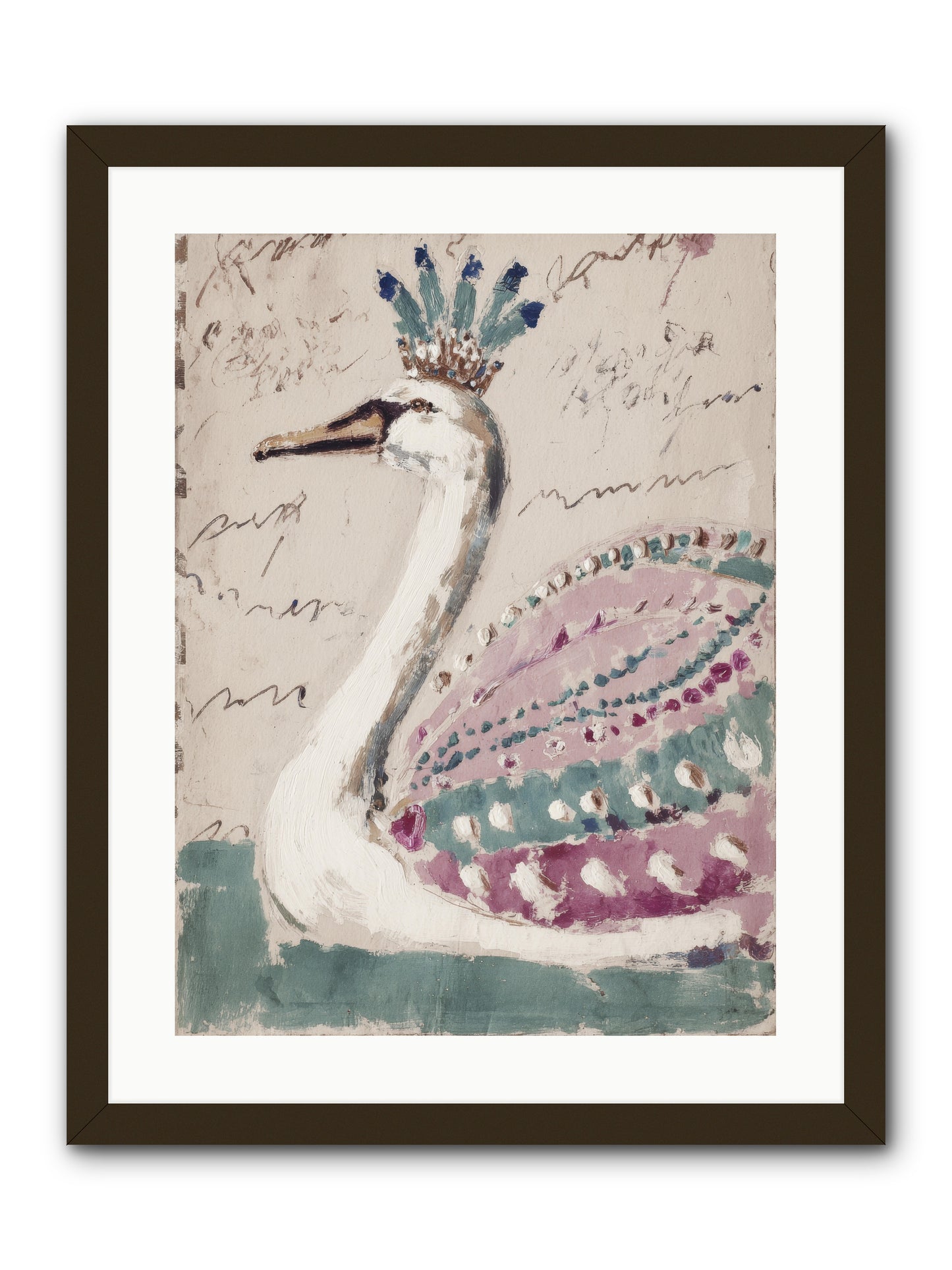 She Suddenly Remembered -- Framed Print - Black 18x24