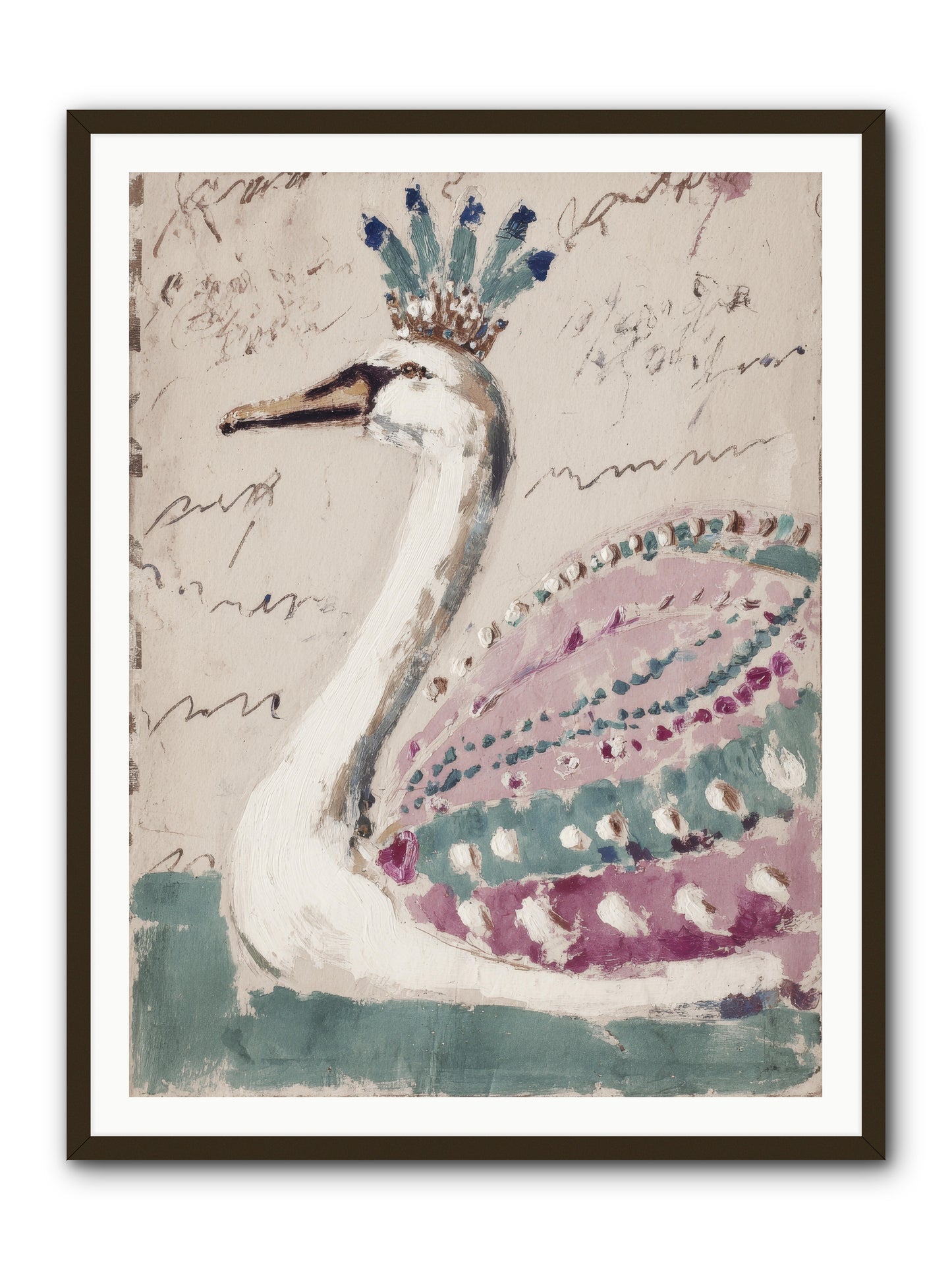She Suddenly Remembered -- Framed Print - Black 36x48