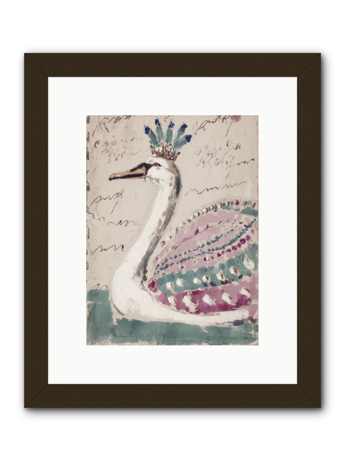 She Suddenly Remembered -- Framed Print - Black 9x12