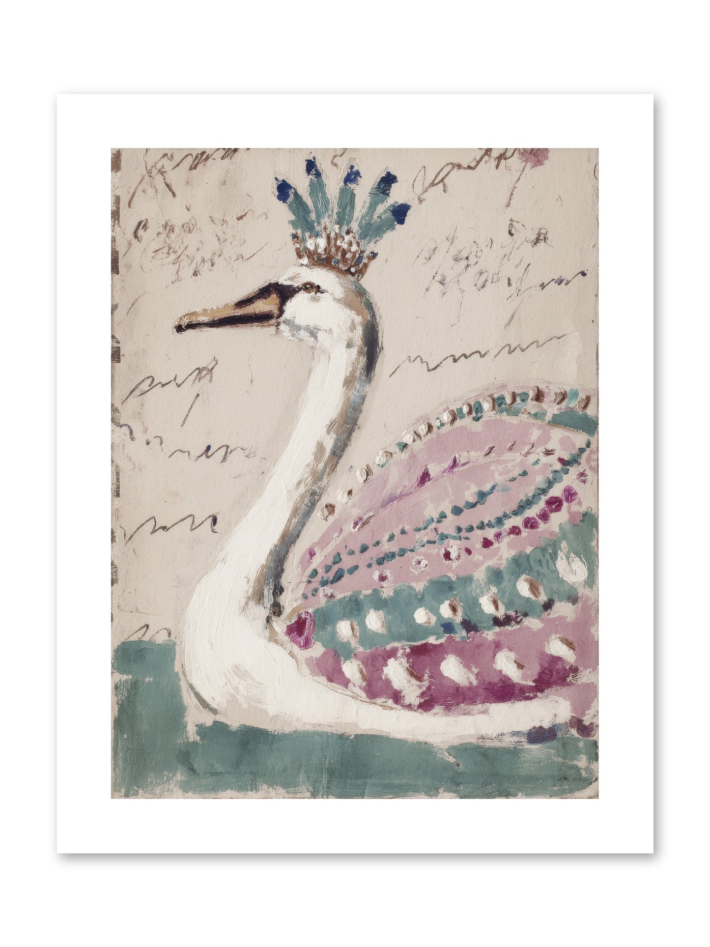 She Suddenly Remembered -- Loose Canvas Print 9x12