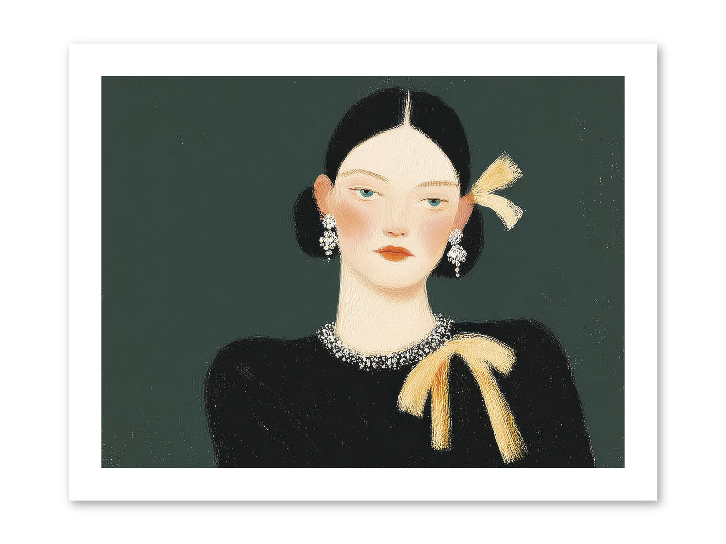 She Tied It Twice -- Paper Print 16x12