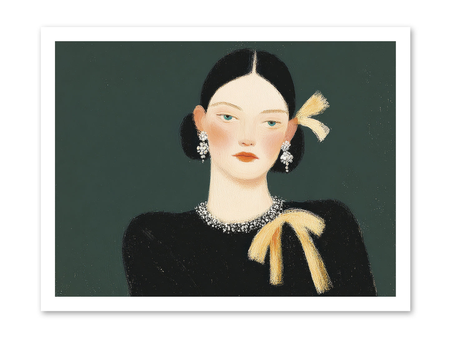 She Tied It Twice -- Paper Print 24x18