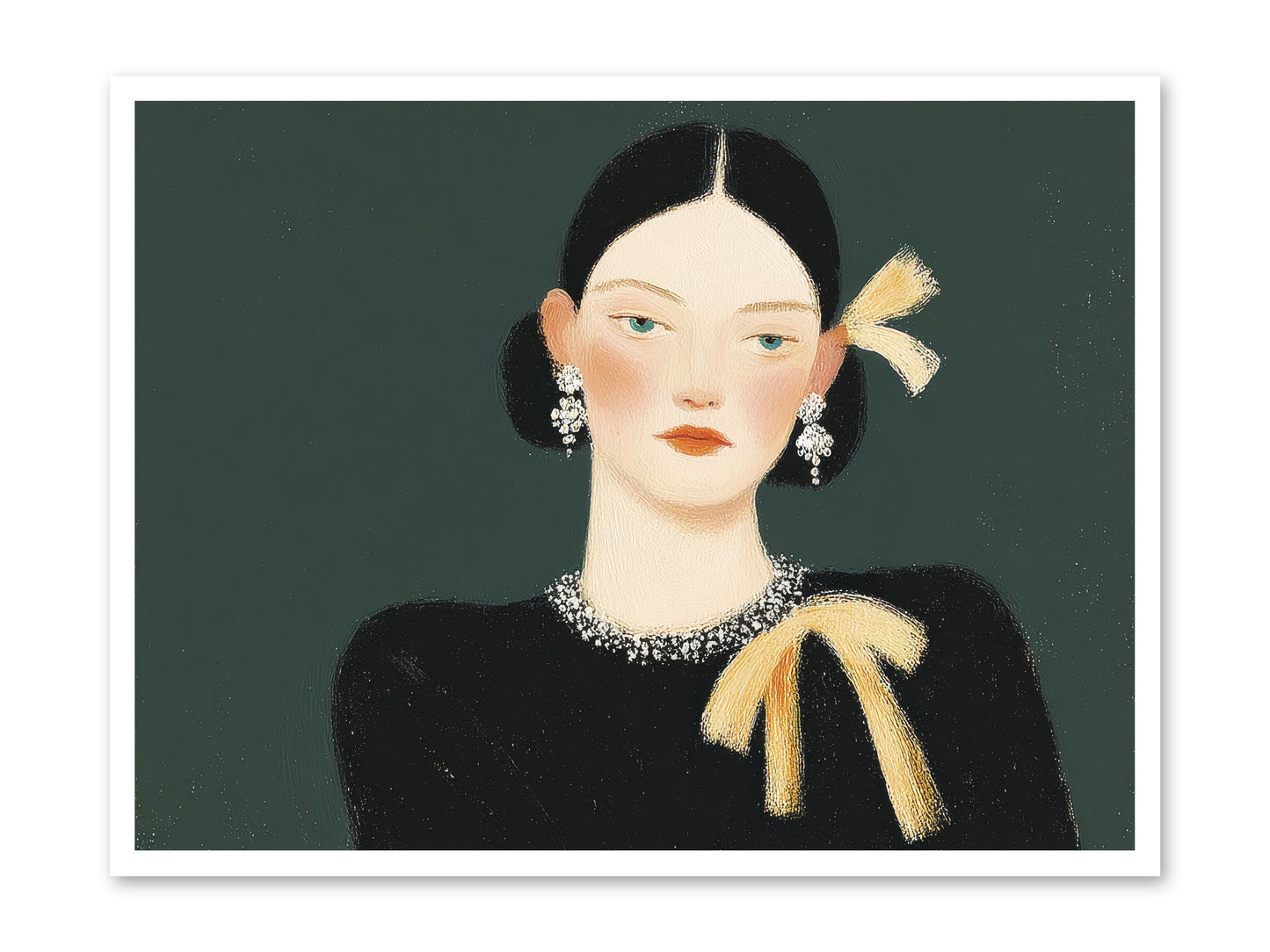 She Tied It Twice -- Loose Canvas Print 40x30