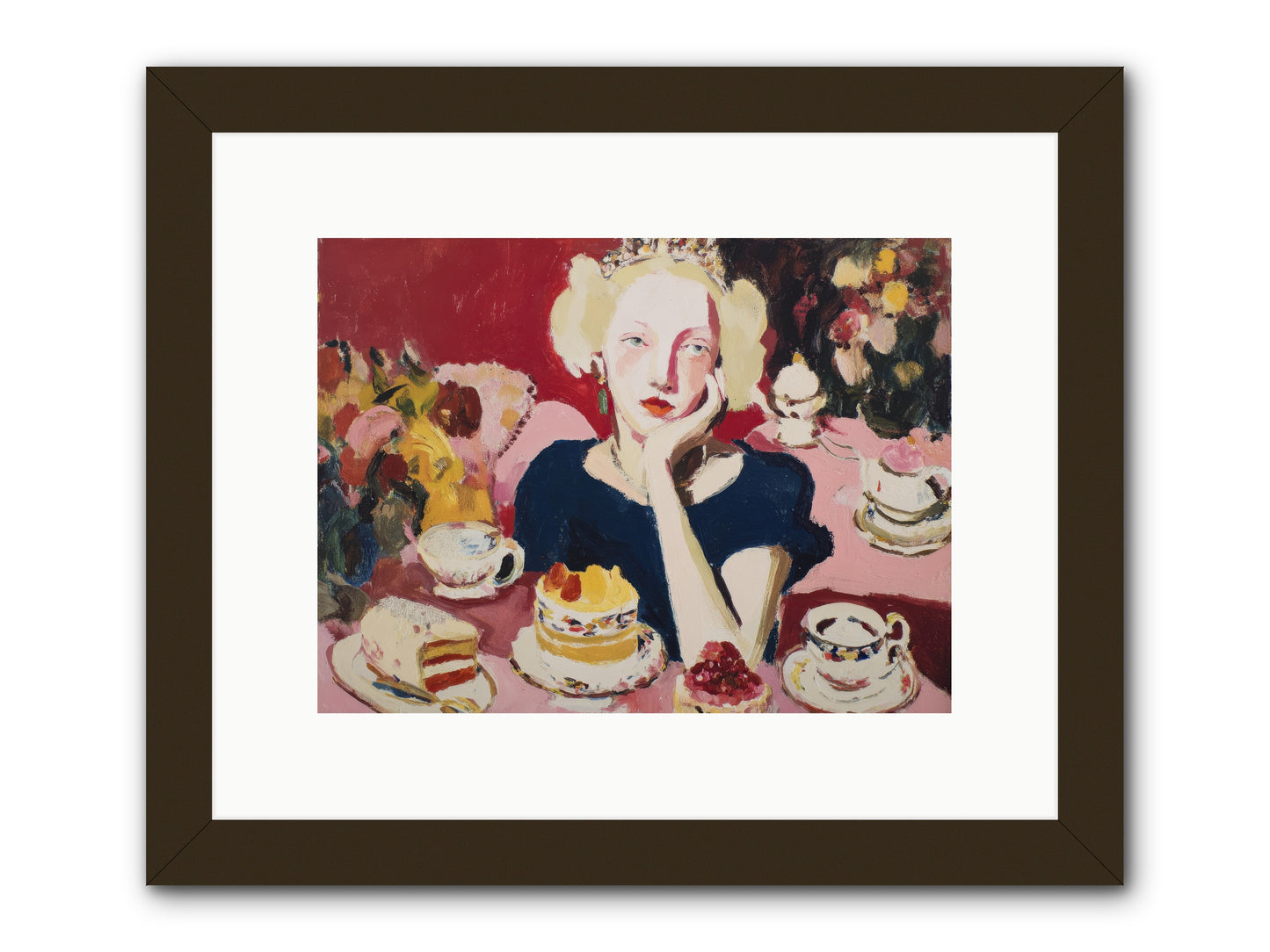 She Waited -- Framed Print - Black 12x9