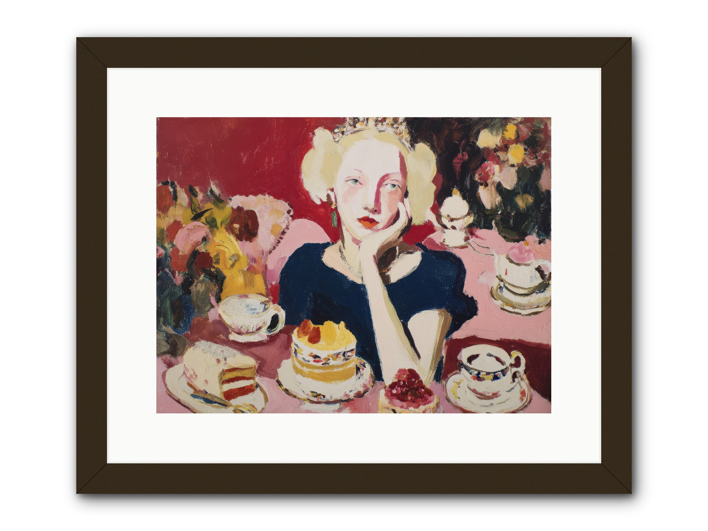 She Waited -- Framed Print - Black 16x12