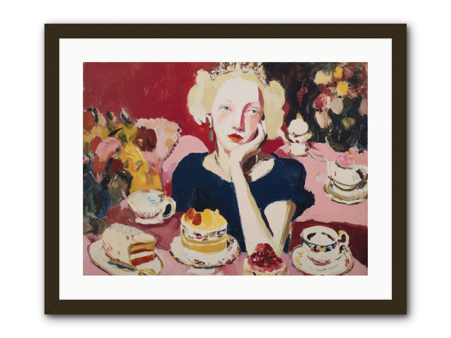 She Waited -- Framed Print - Black 24x18