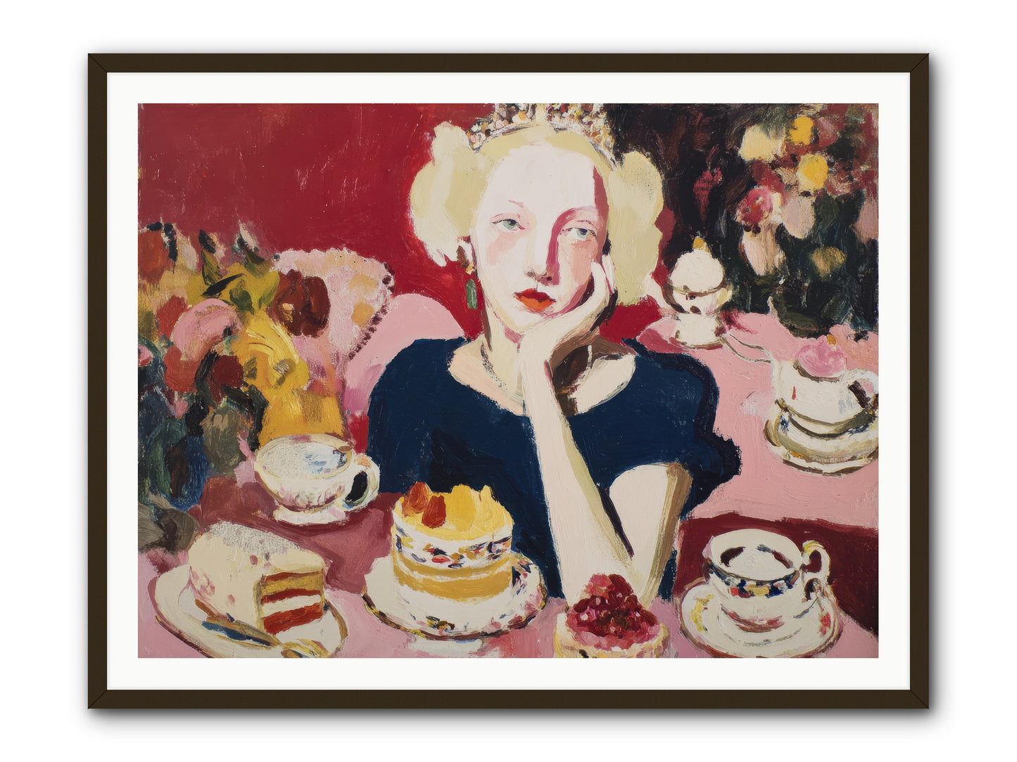 She Waited -- Framed Print - Black 48x36