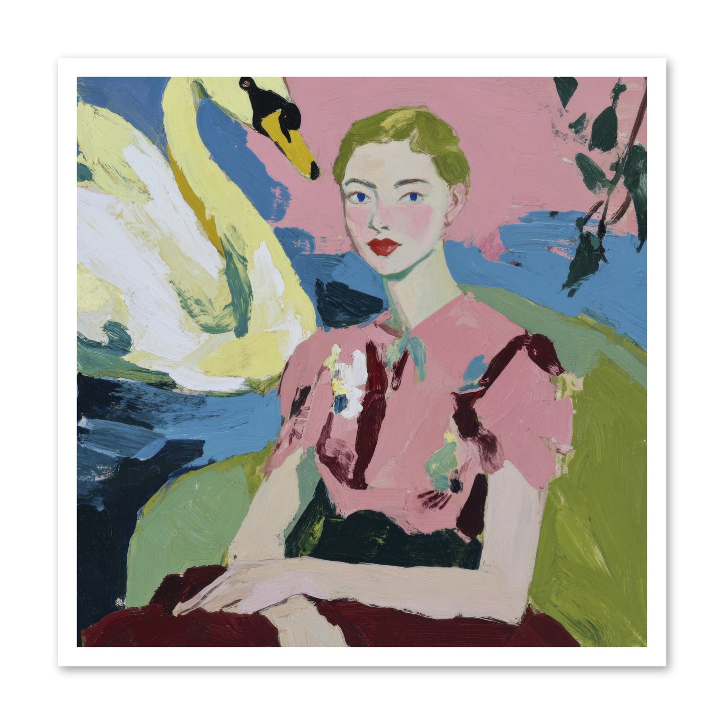 She Waited There -- Paper Print 30x30