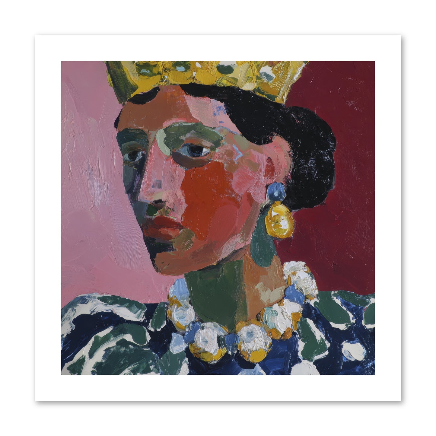 She Wore It All -- Paper Print 12x12