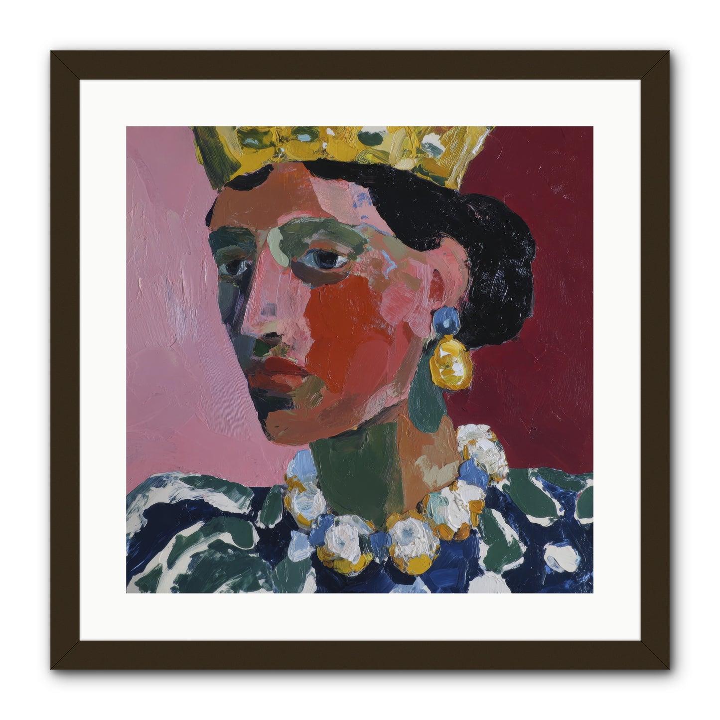 She Wore It All -- Framed Print - Black 20x20