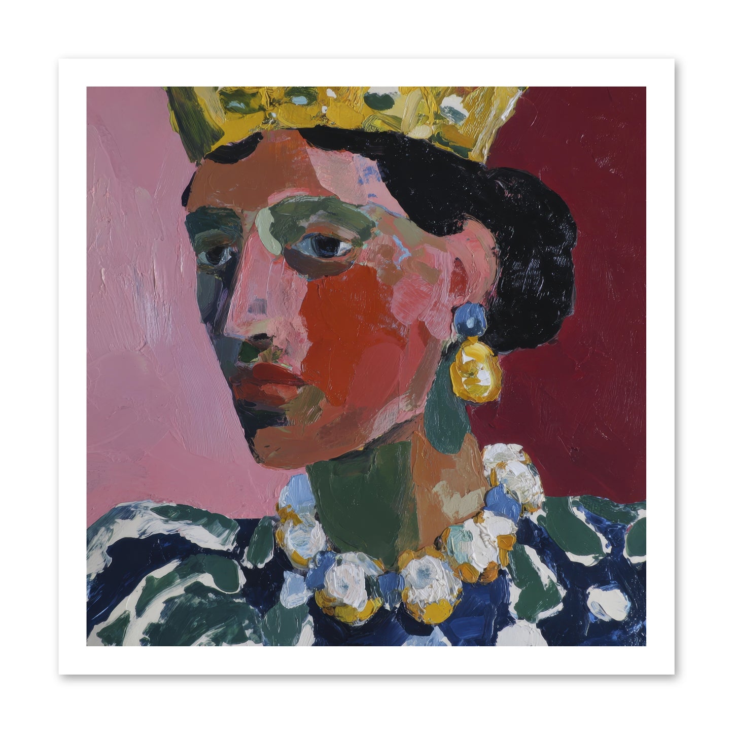 She Wore It All -- Paper Print 20x20