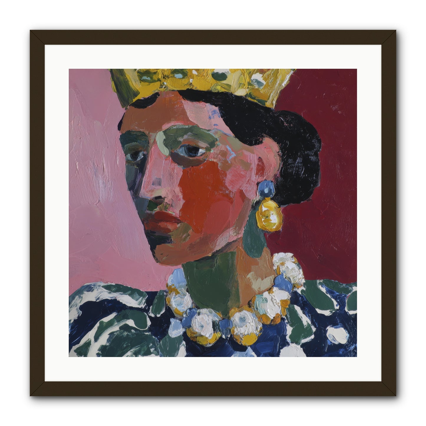 She Wore It All -- Framed Print - Black 24x24