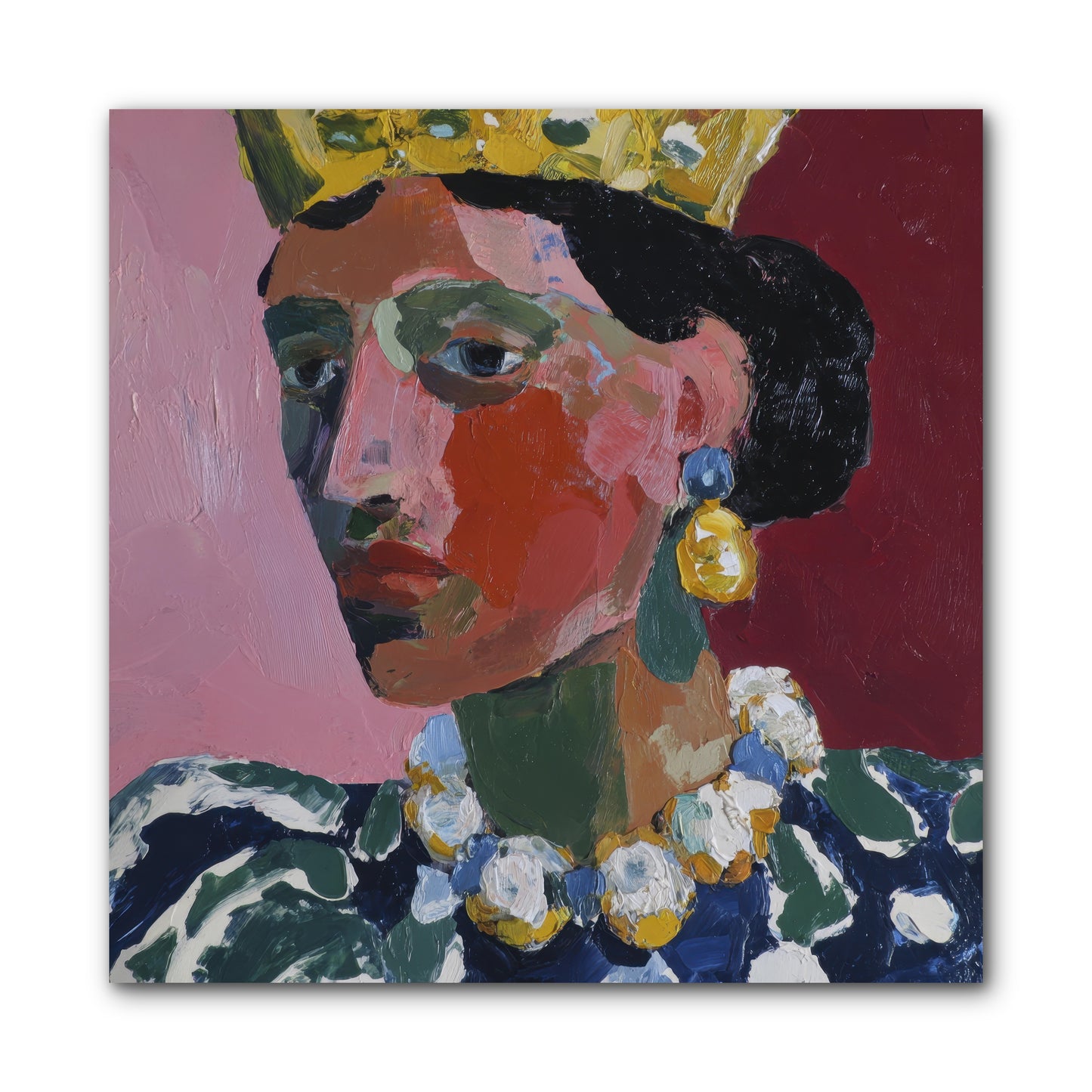 She Wore It All -- Wrapped Canvas 10x10