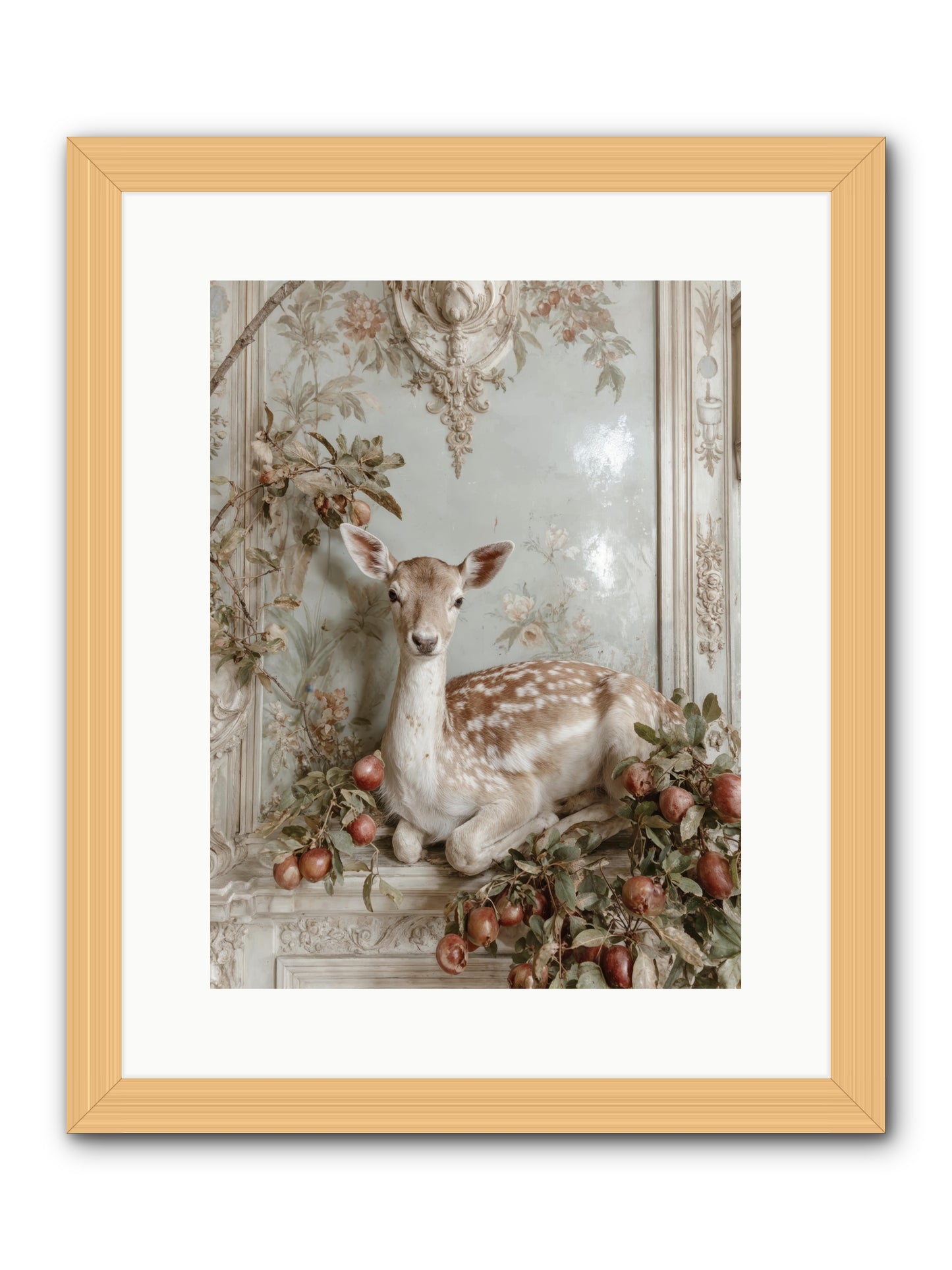 She held our secrets -- Framed Print - Natural 12x16