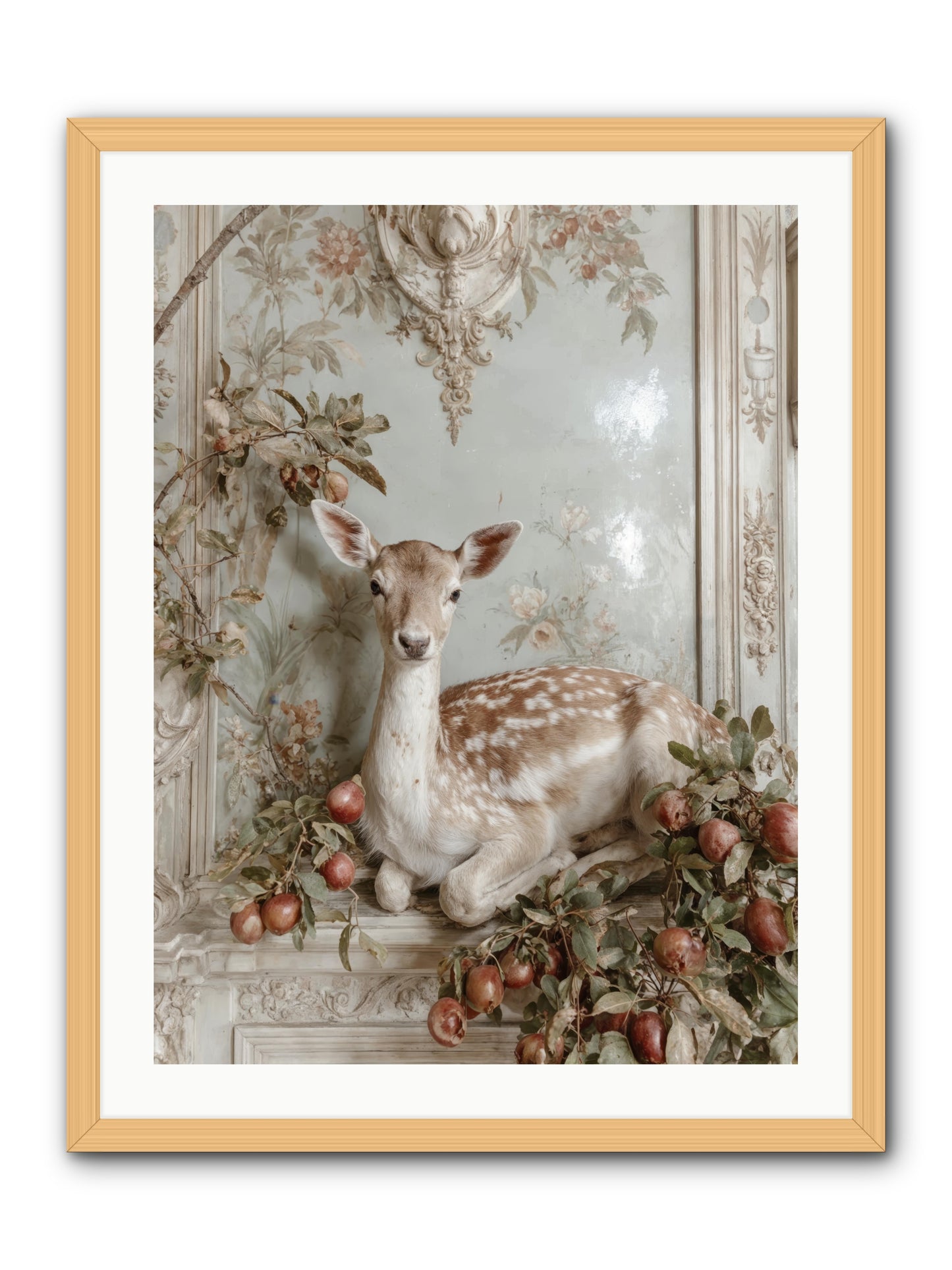 She held our secrets -- Framed Print - Natural 24x32