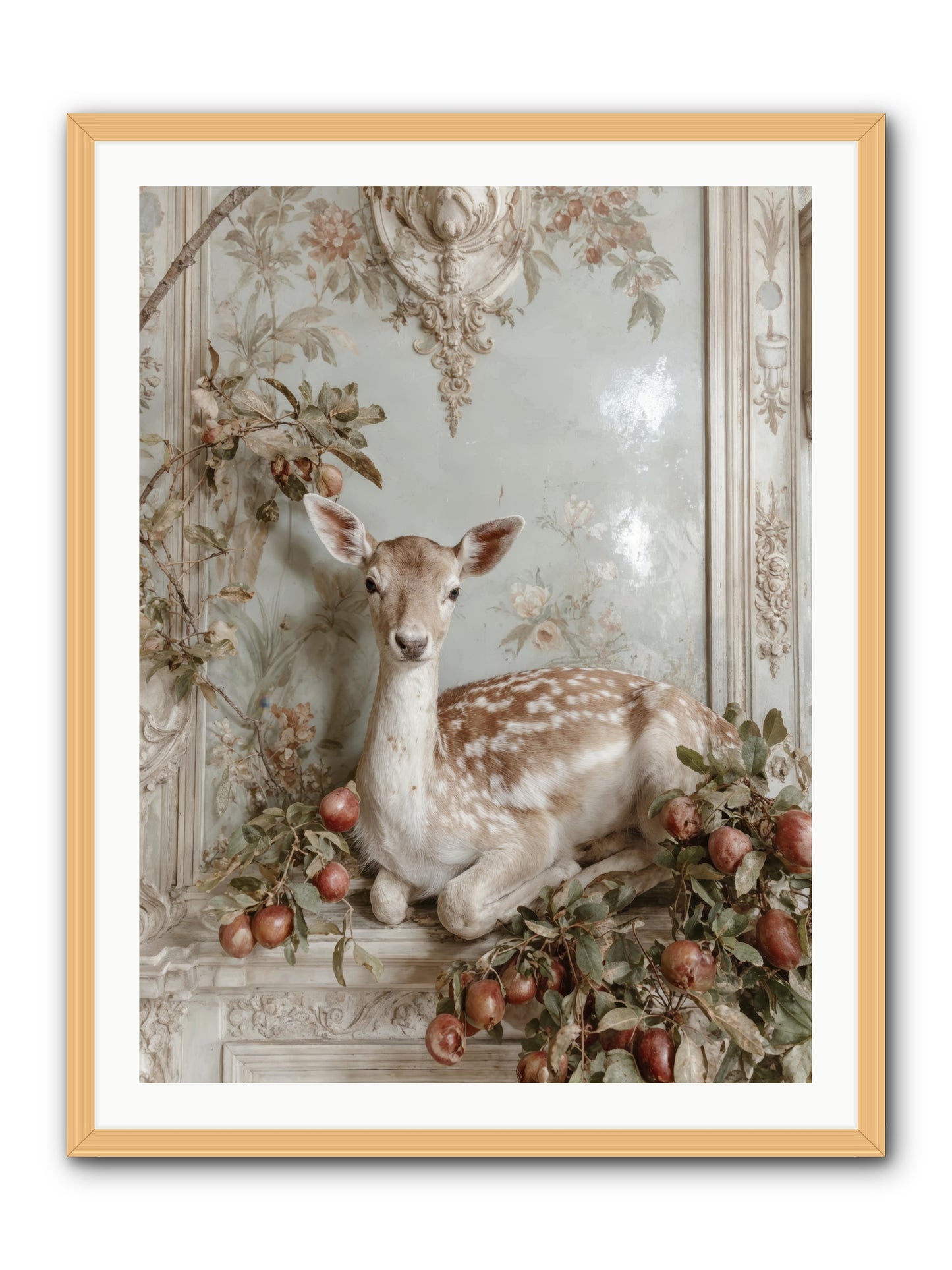 She held our secrets -- Framed Print - Natural 30x40