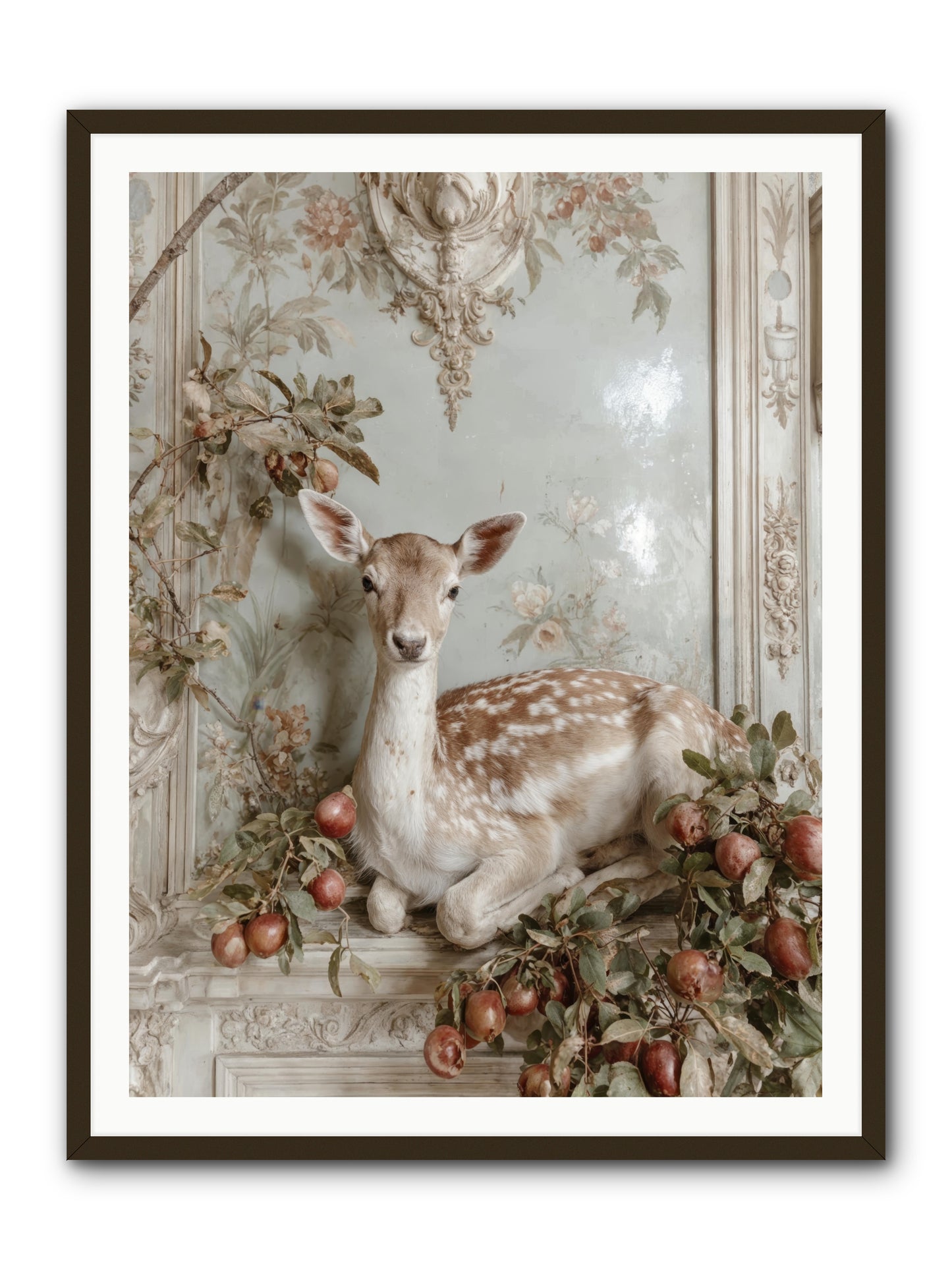 She held our secrets -- Framed Print - Black 36x48