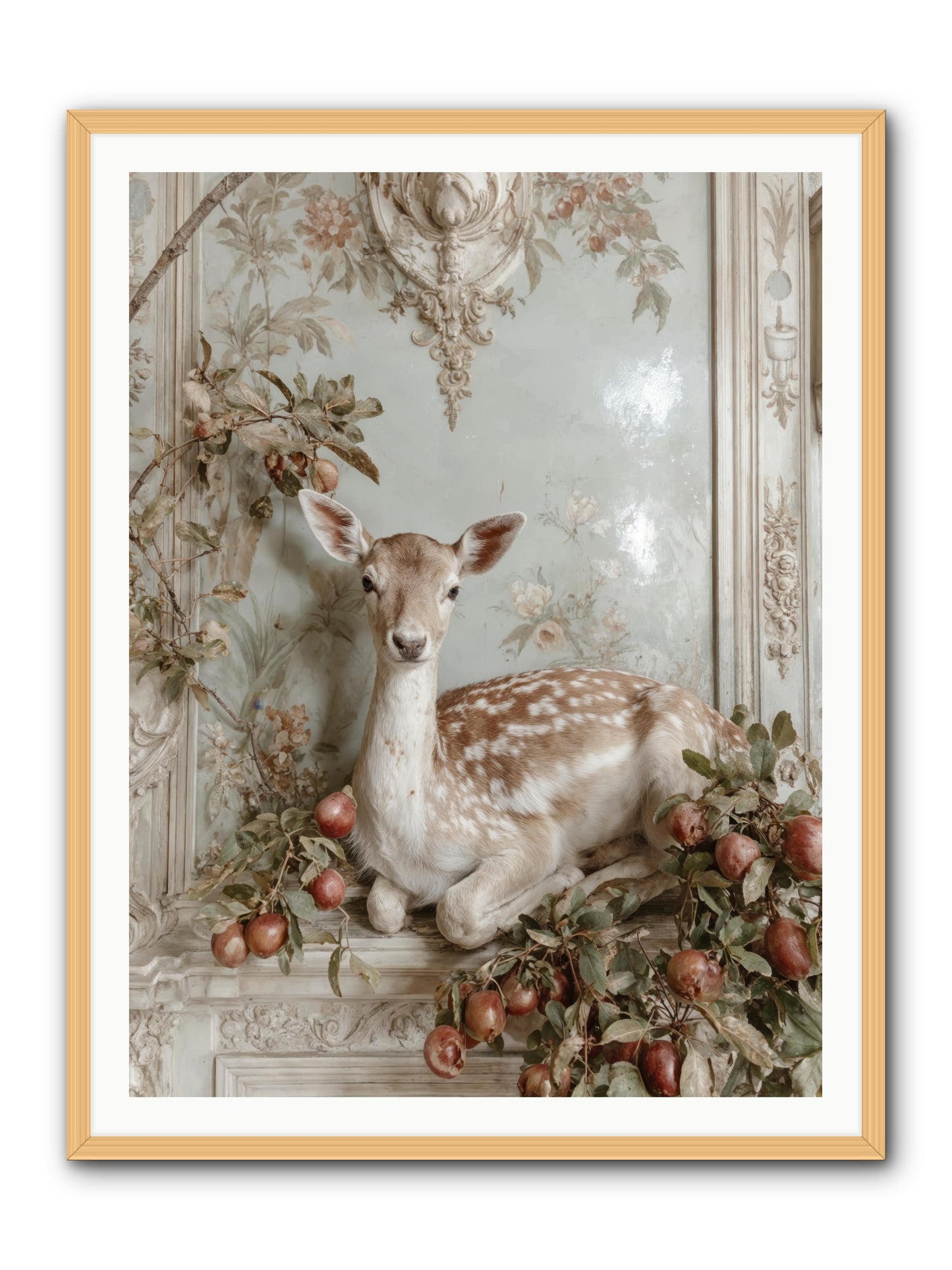 She held our secrets -- Framed Print - Natural 36x48