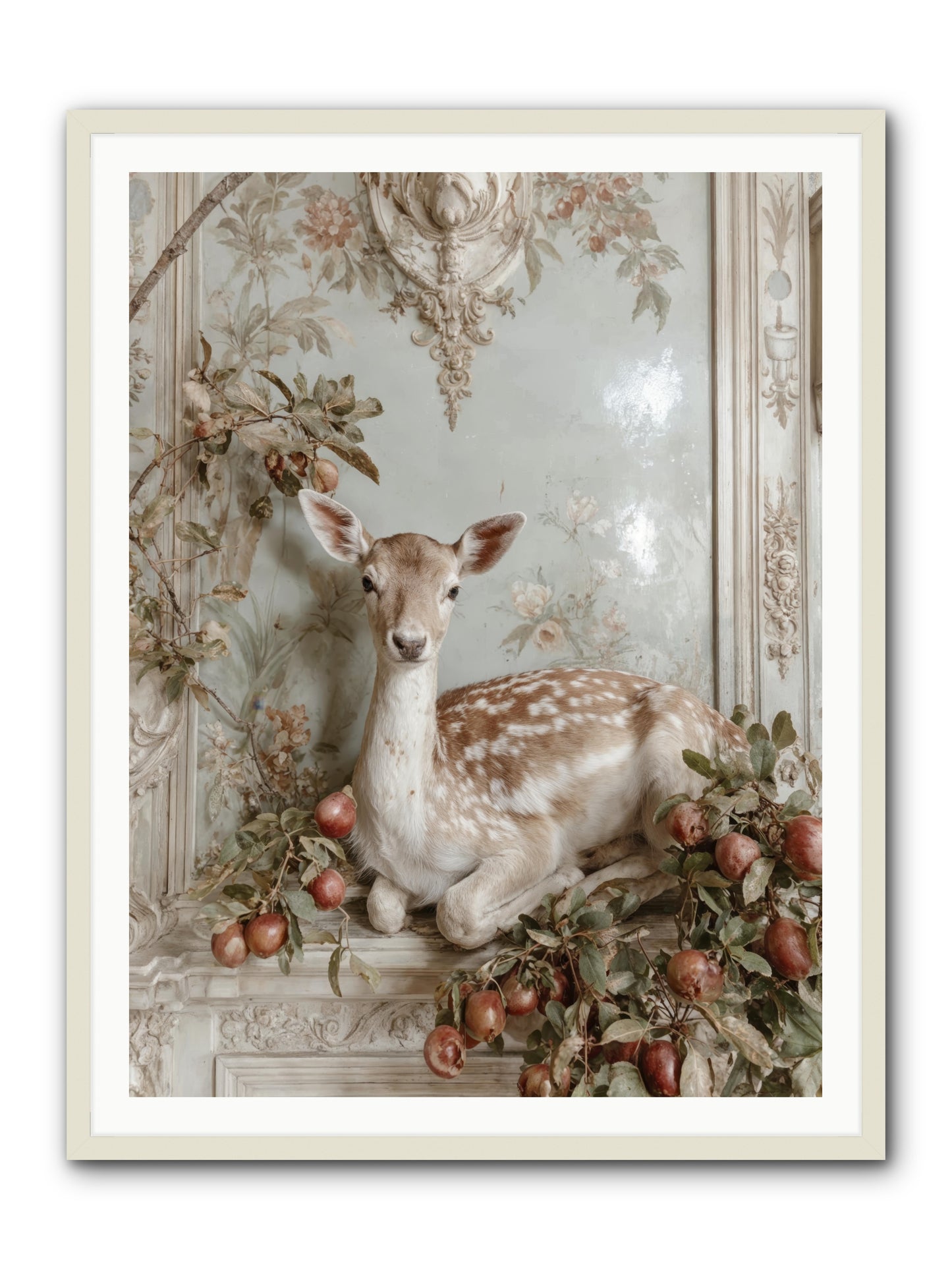 She held our secrets -- Framed Print - White 36x48