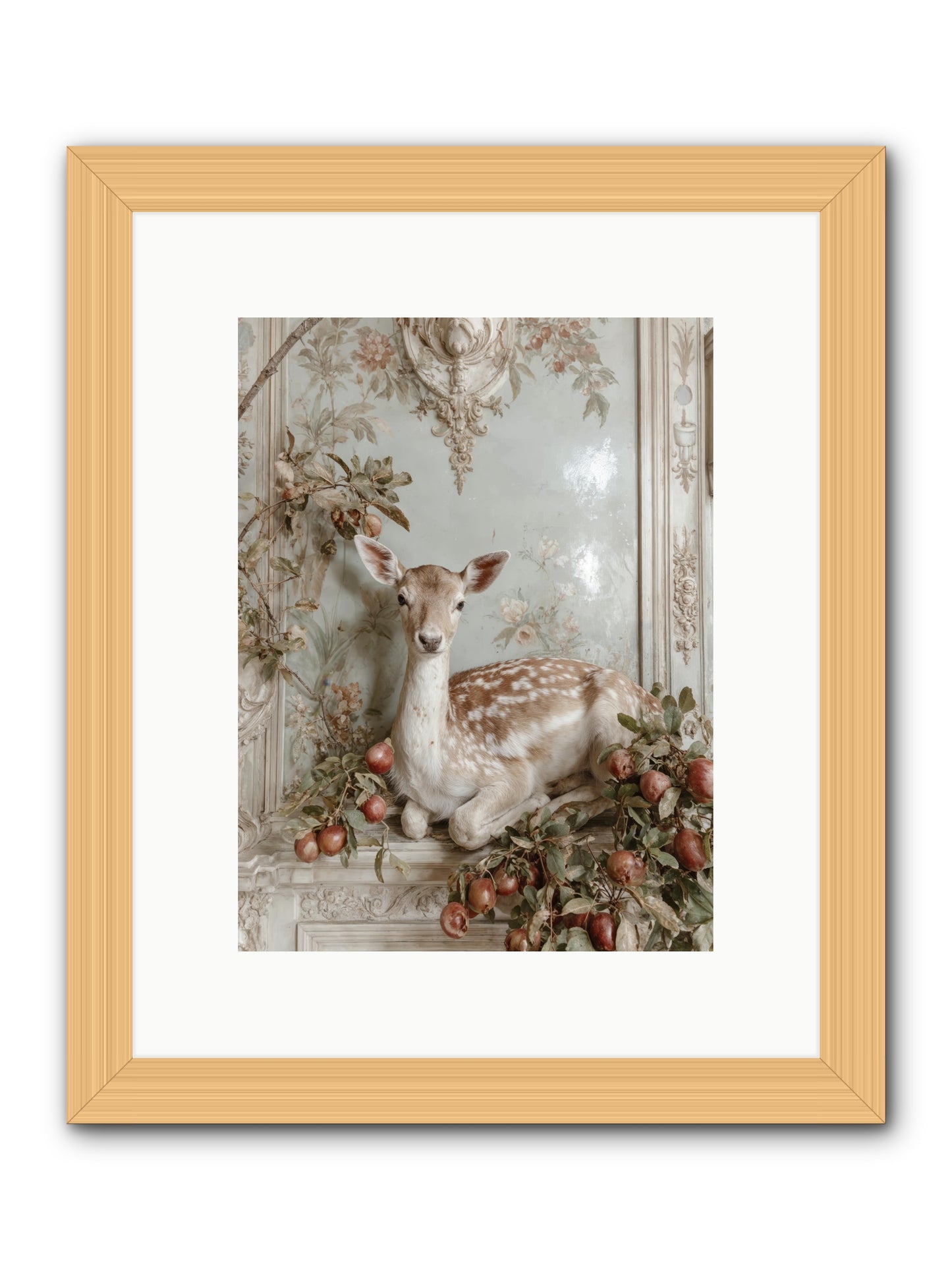 She held our secrets -- Framed Print - Natural 9x12