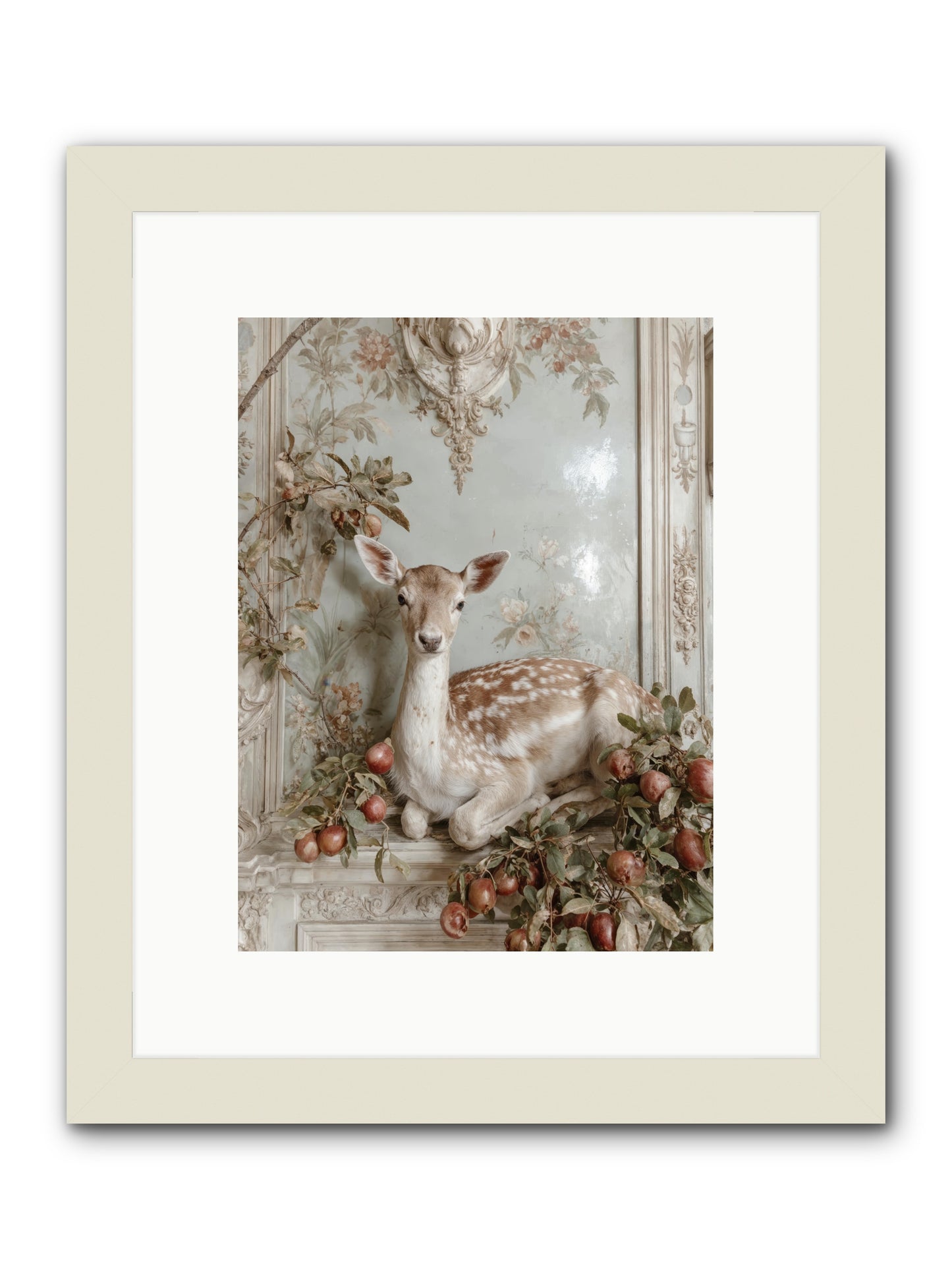 She held our secrets -- Framed Print - White 9x12