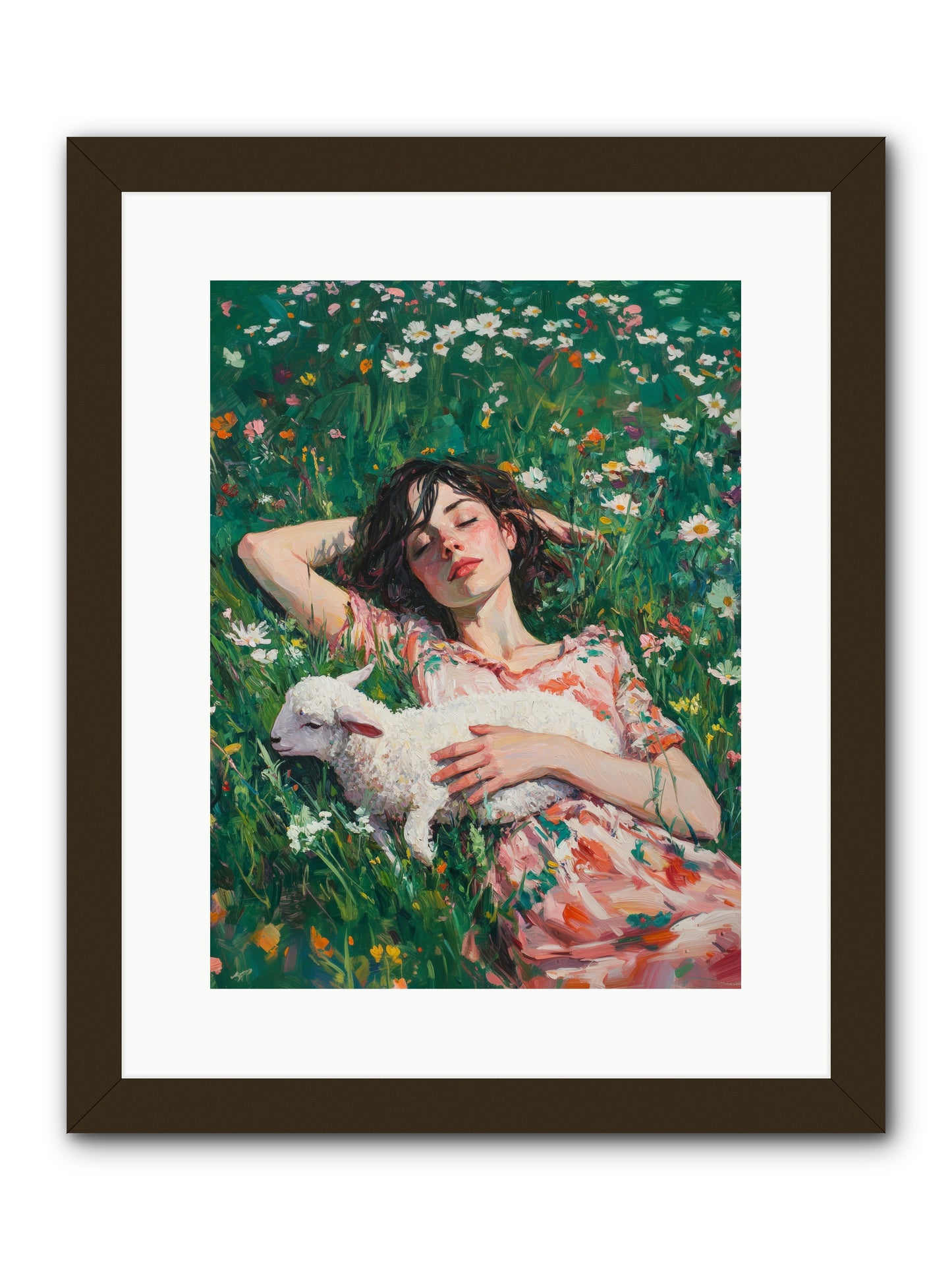 Shepherd's Sweet Hours -- Framed Print - Black 12x16