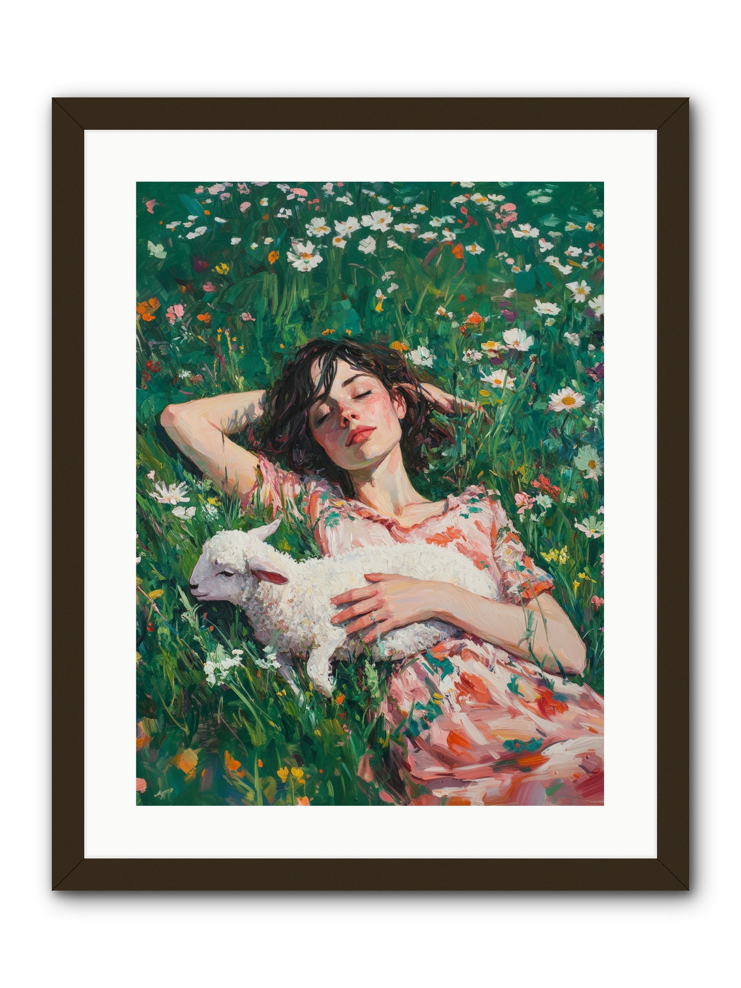 Shepherd's Sweet Hours -- Framed Print - Black 18x24