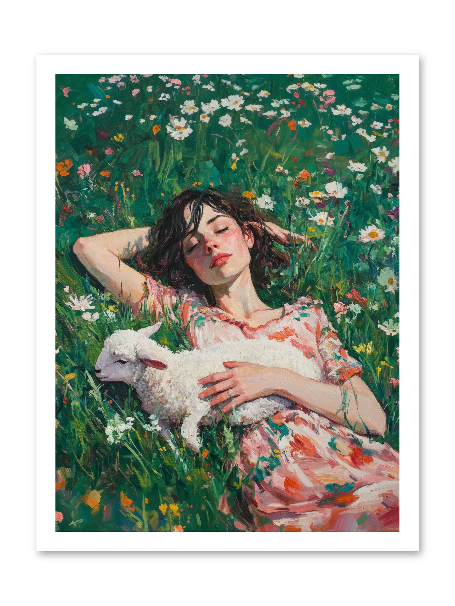 Shepherd's Sweet Hours -- Loose Canvas Print 18x24