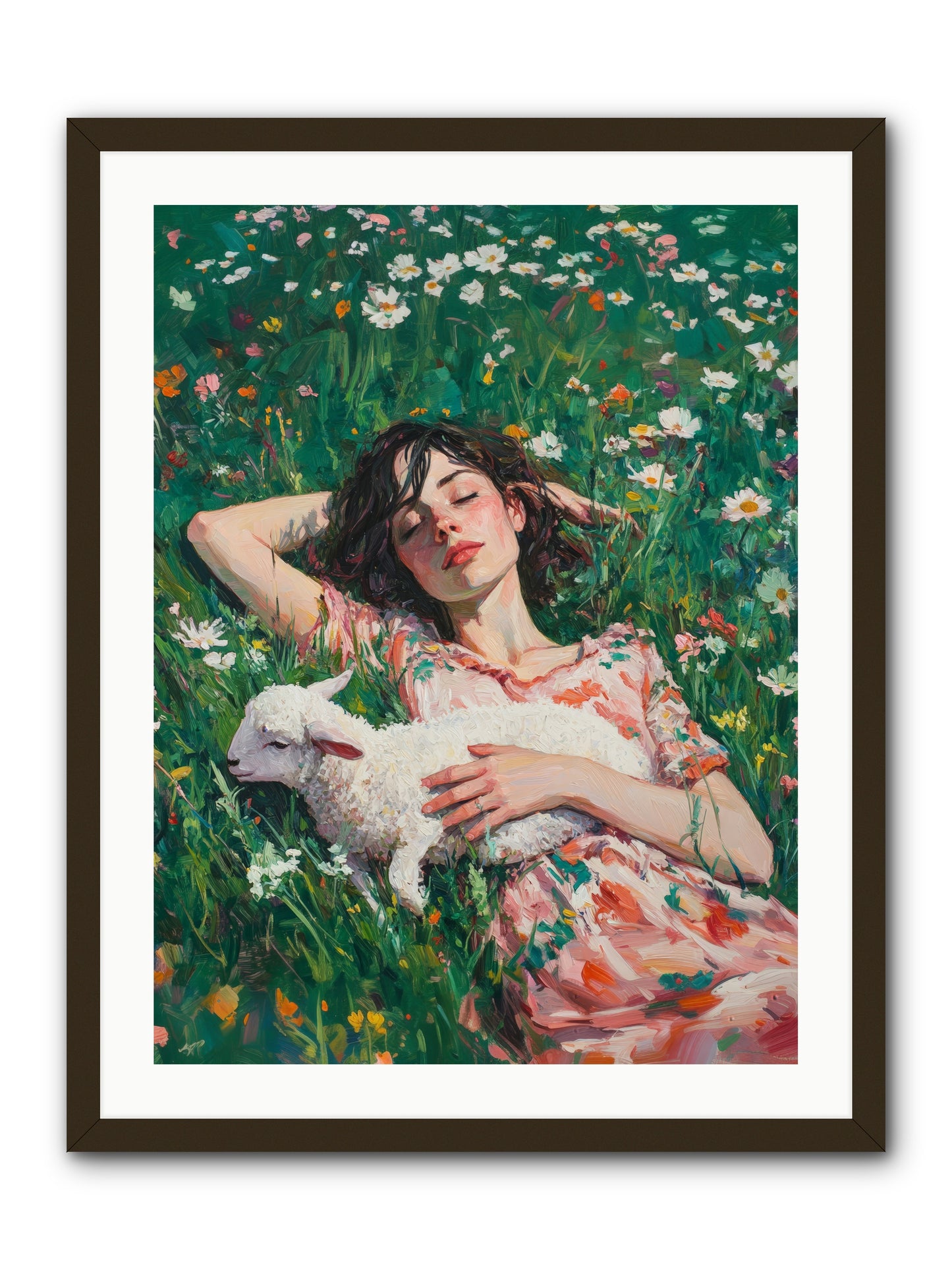Shepherd's Sweet Hours -- Framed Print - Black 24x32