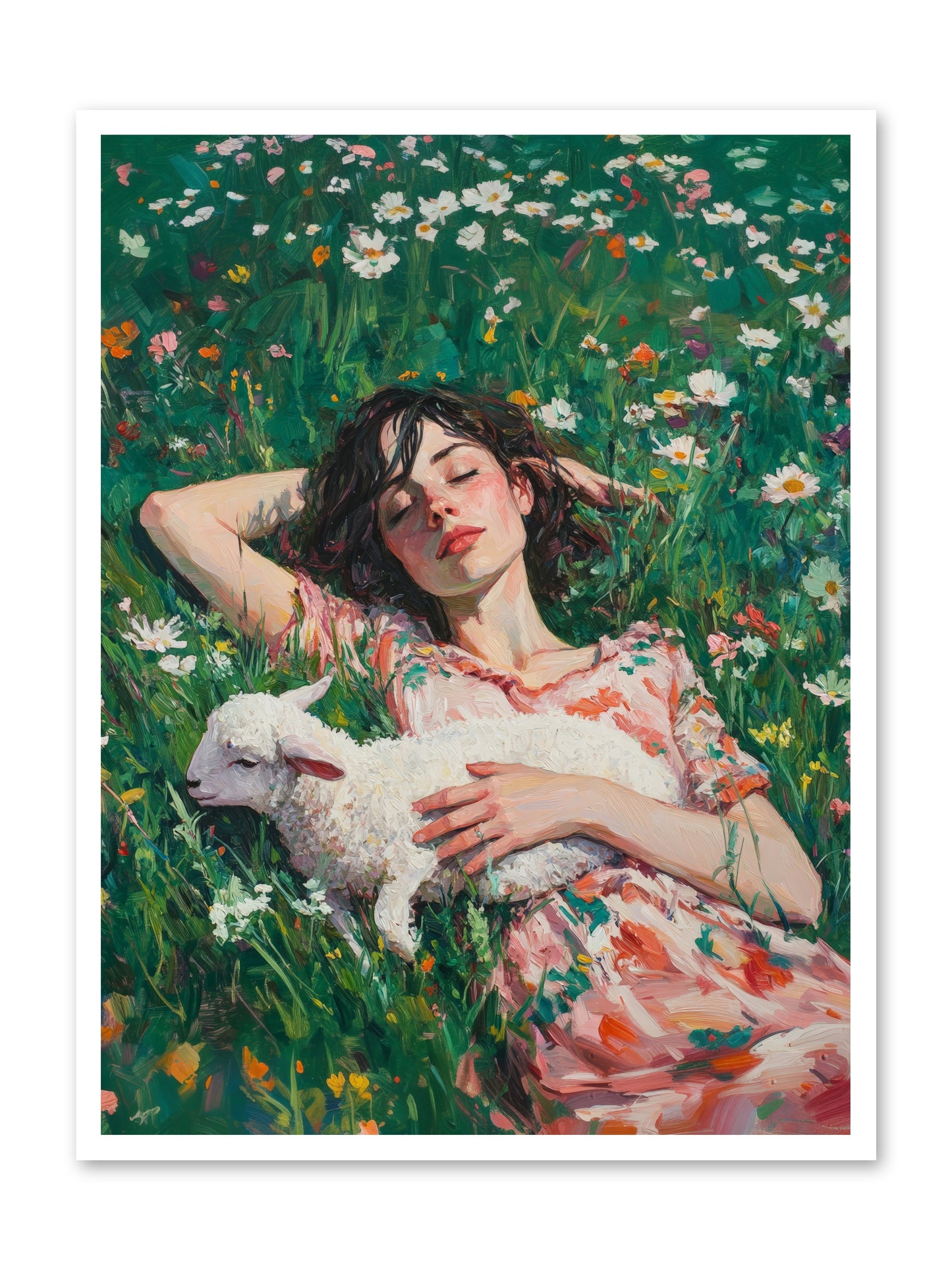 Shepherd's Sweet Hours -- Loose Canvas Print 30x40