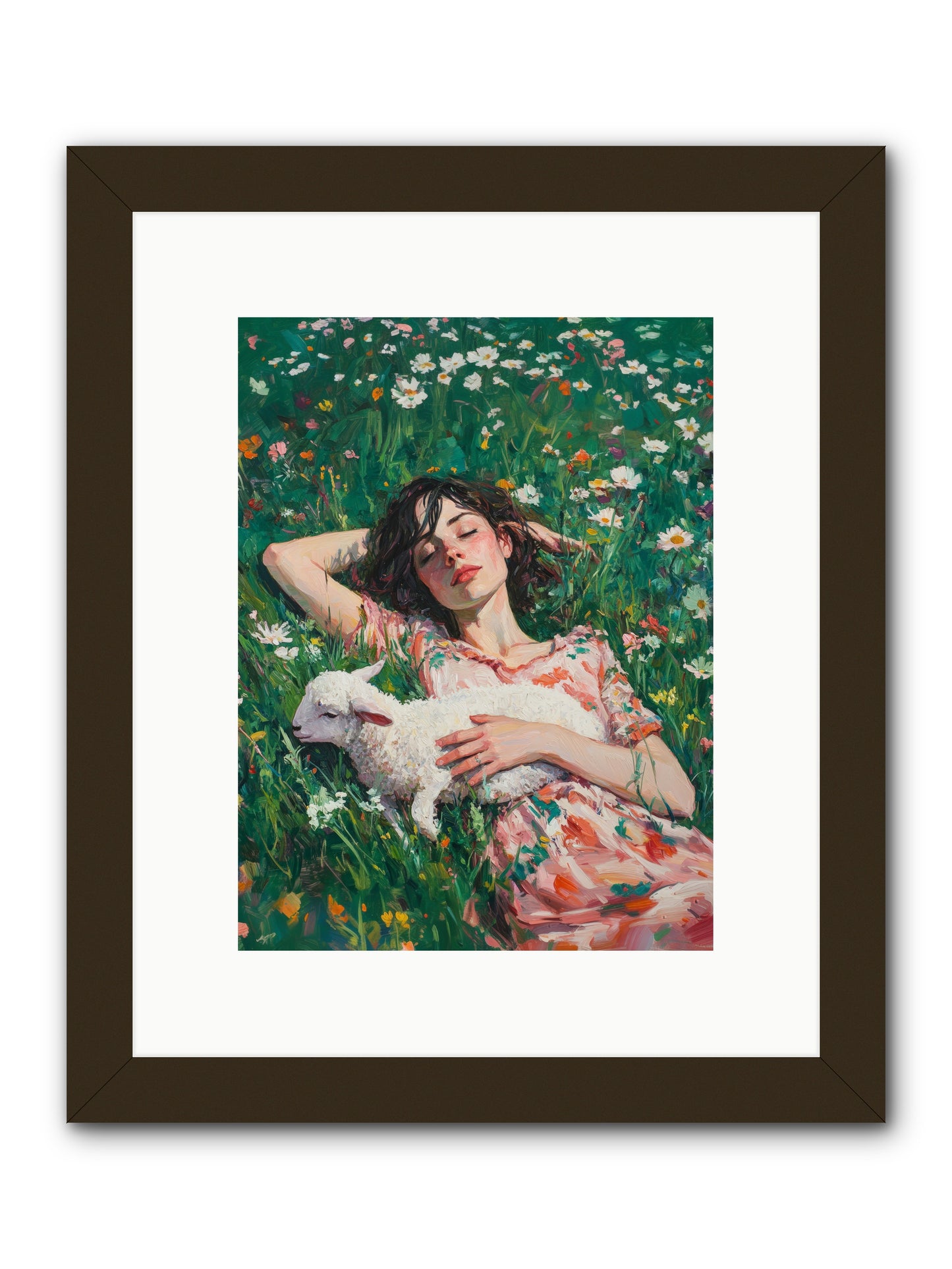 Shepherd's Sweet Hours -- Framed Print - Black 9x12