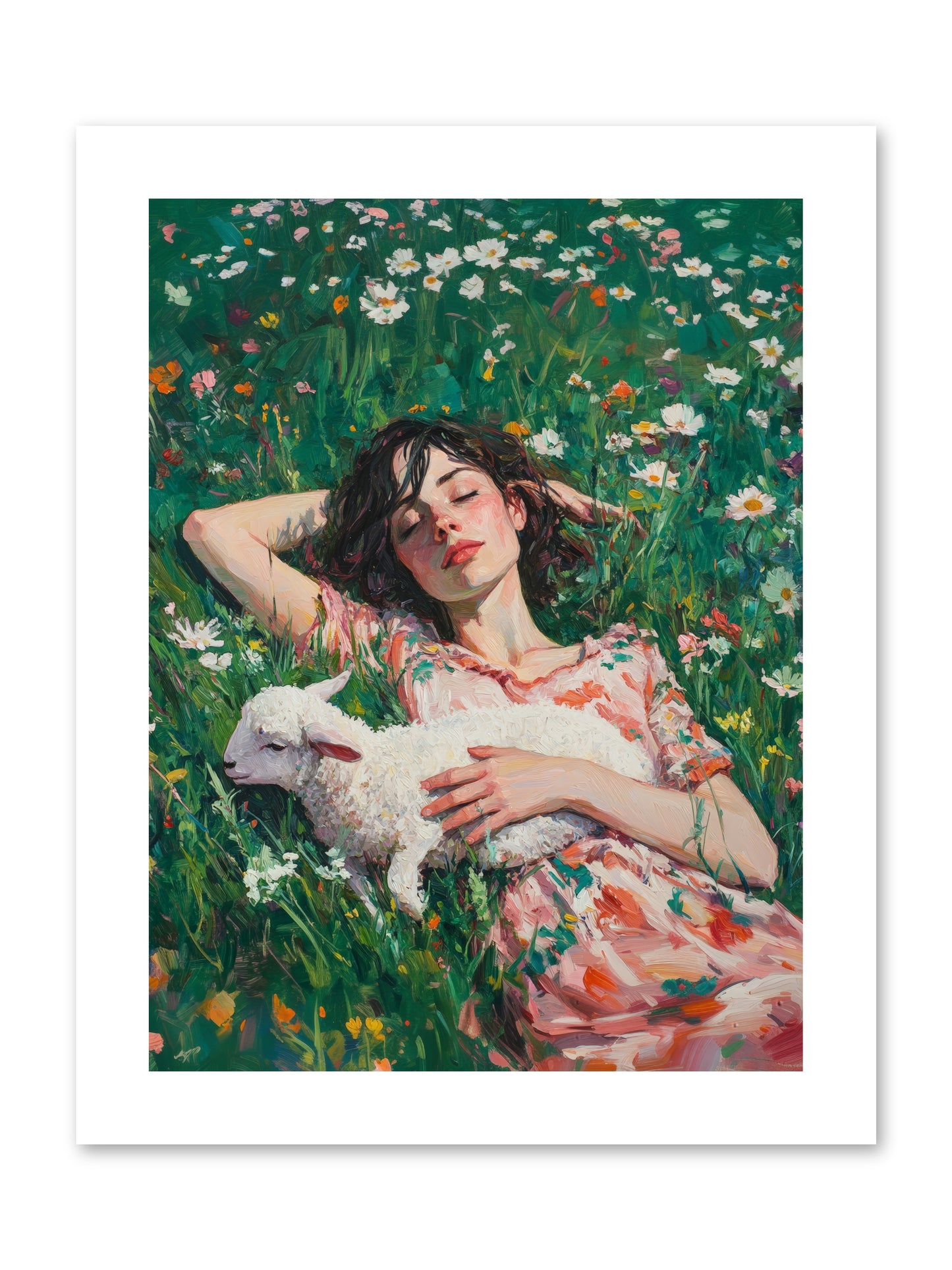 Shepherd's Sweet Hours -- Loose Canvas Print 9x12