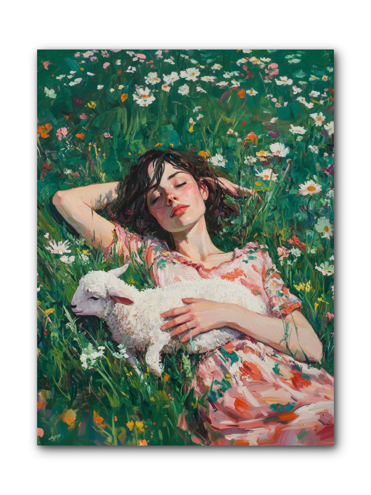 Shepherd's Sweet Hours -- Wrapped Canvas 9x12