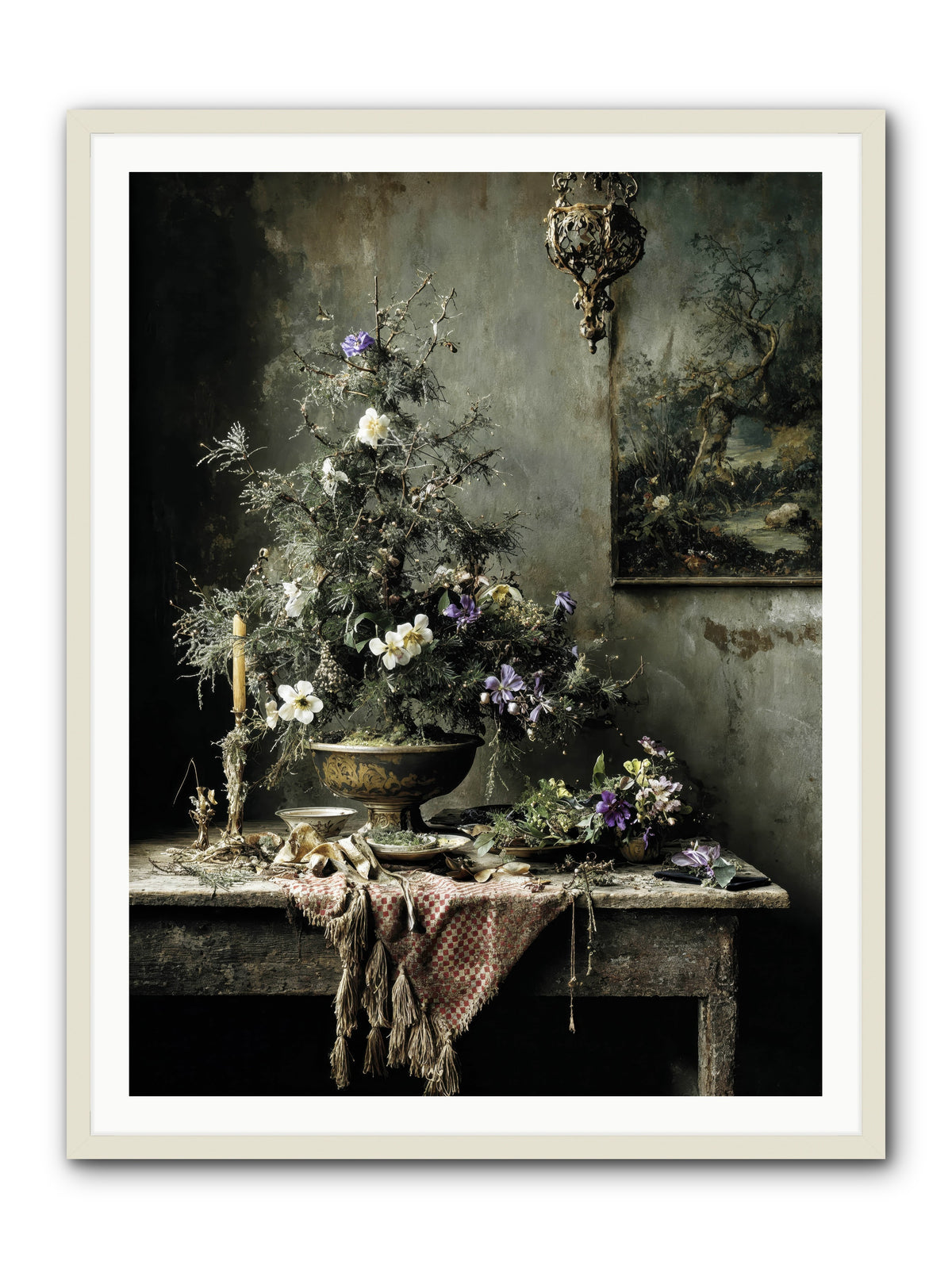 Shimmer Of Wonder -- Framed Print - White 36x48
