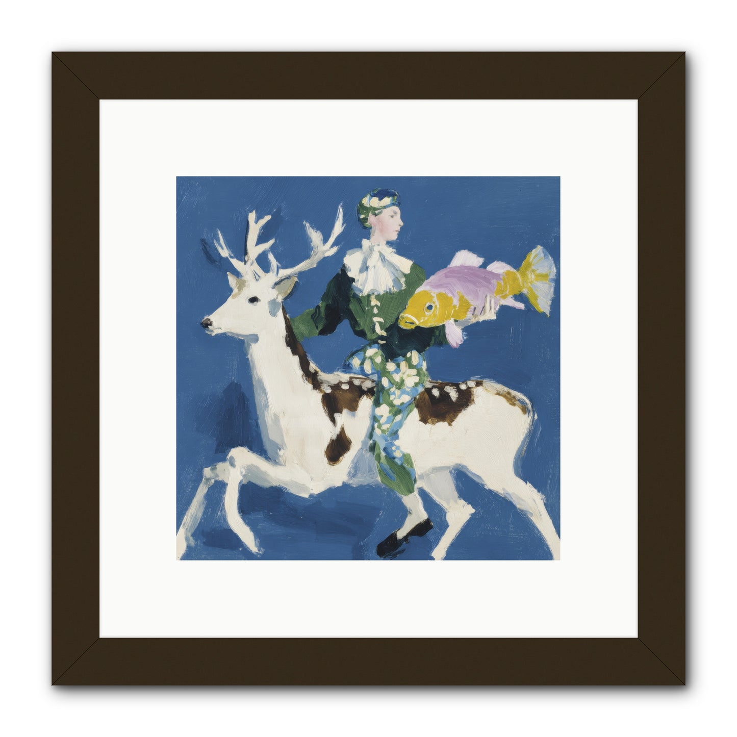 Shimmering Current -- Framed Print - Black 10x10