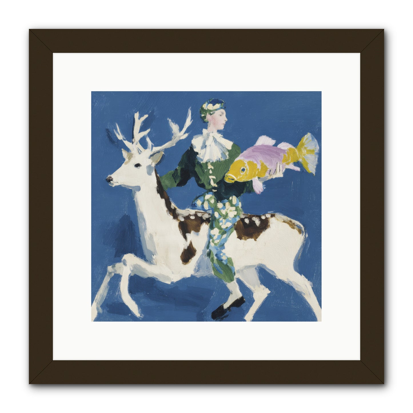 Shimmering Current -- Framed Print - Black 12x12