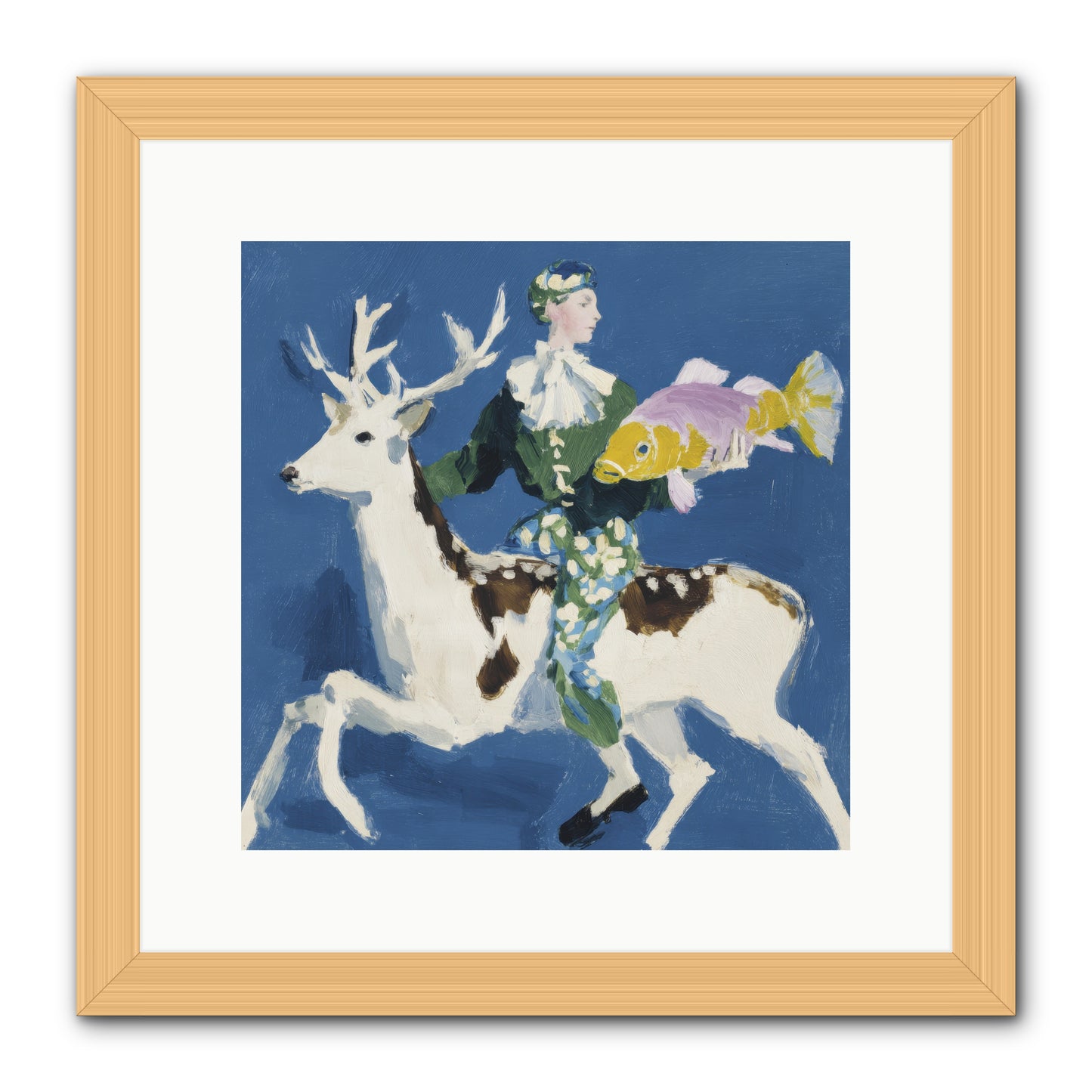 Shimmering Current -- Framed Print - Natural 12x12