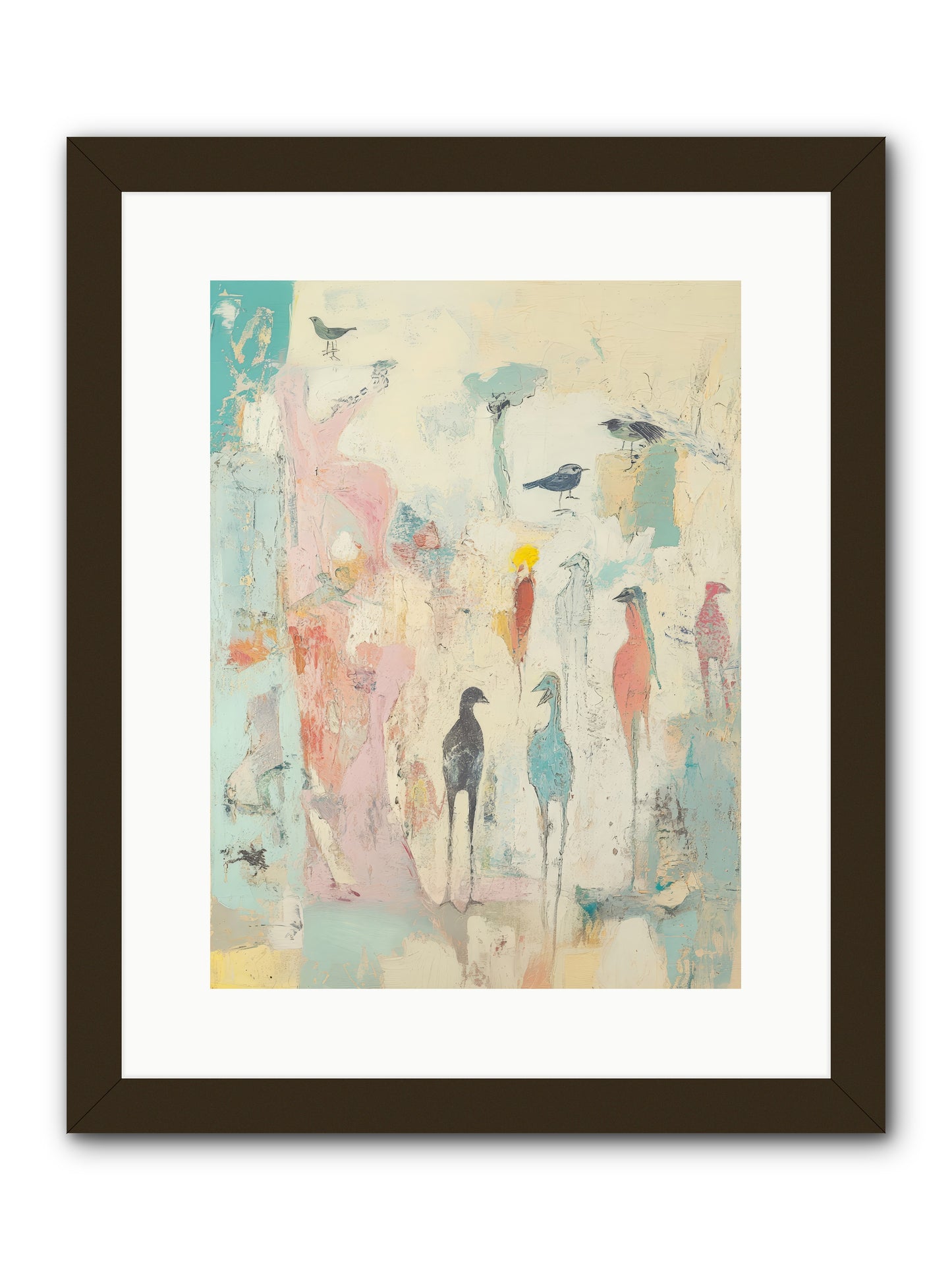 Shore Bird's Sonnet -- Framed Print - Black 12x16