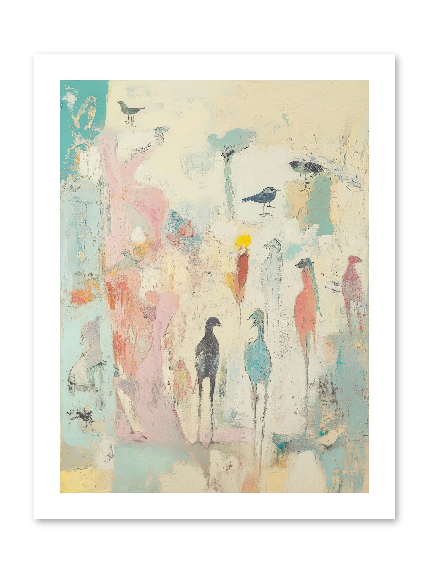 Shore Bird's Sonnet -- Loose Canvas Print 12x16