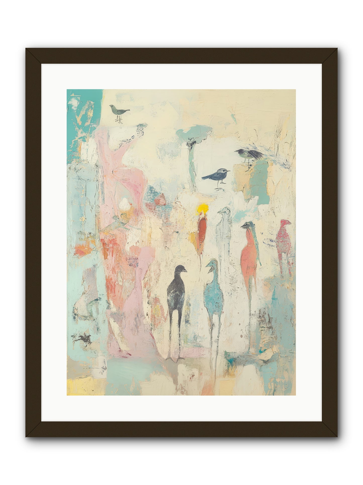 Shore Bird's Sonnet -- Framed Print - Black 18x24