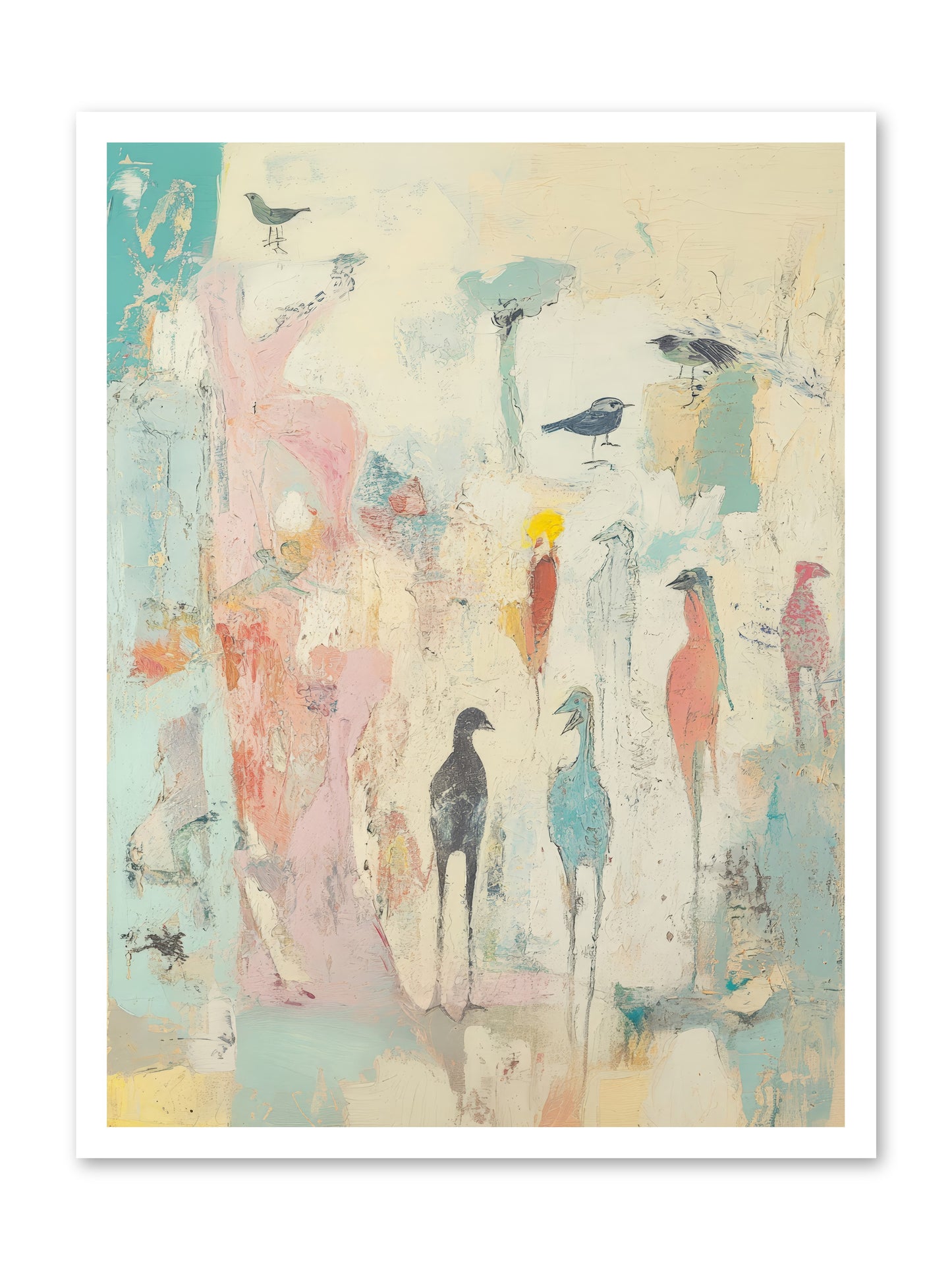 Shore Bird's Sonnet -- Loose Canvas Print 24x32