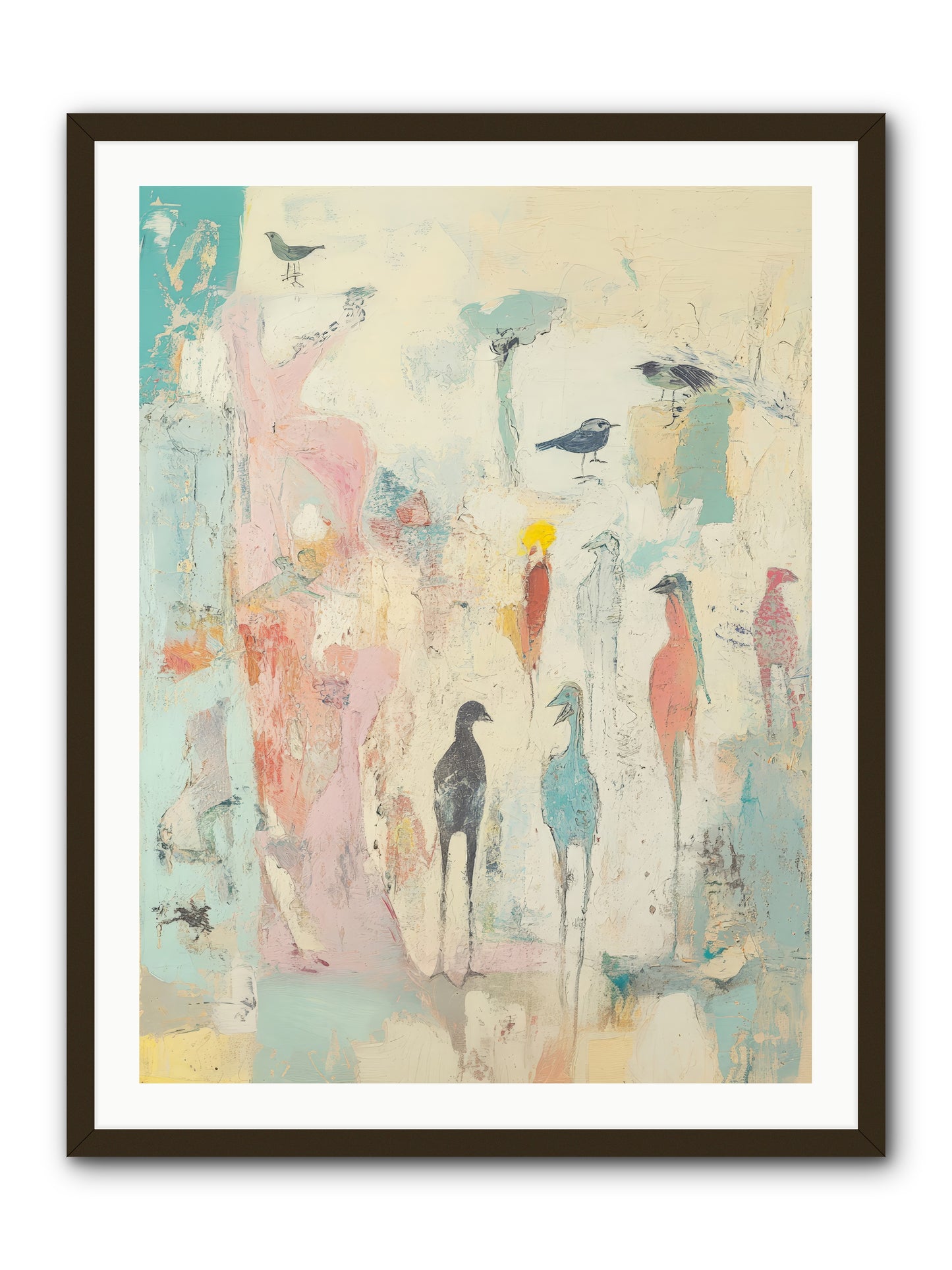 Shore Bird's Sonnet -- Framed Print - Black 30x40