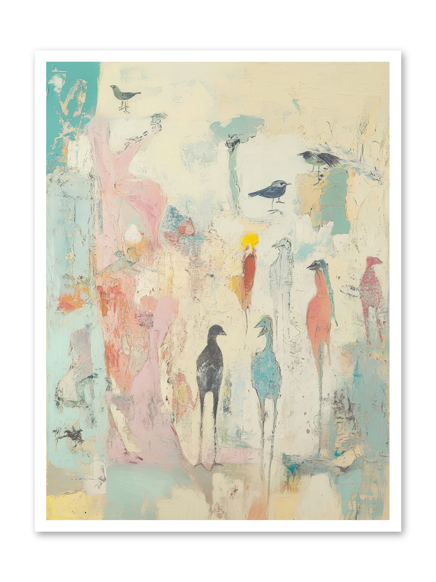 Shore Bird's Sonnet -- Loose Canvas Print 30x40