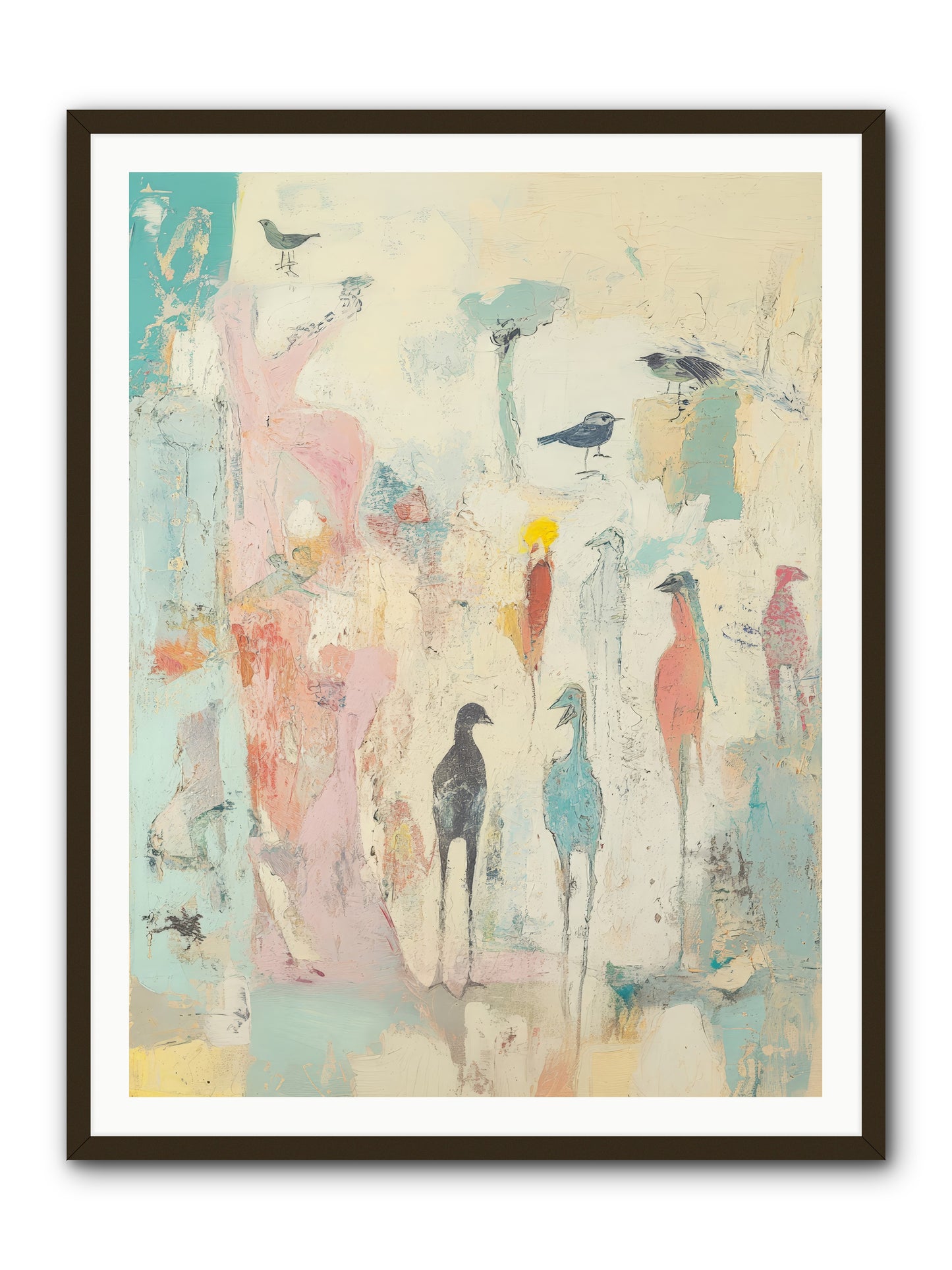 Shore Bird's Sonnet -- Framed Print - Black 36x48